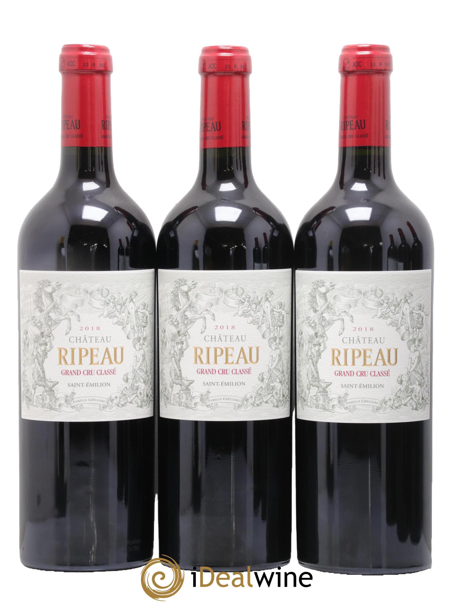 Château Ripeau Grand Cru Classé 2018 - Lot de 6 bouteilles - 1