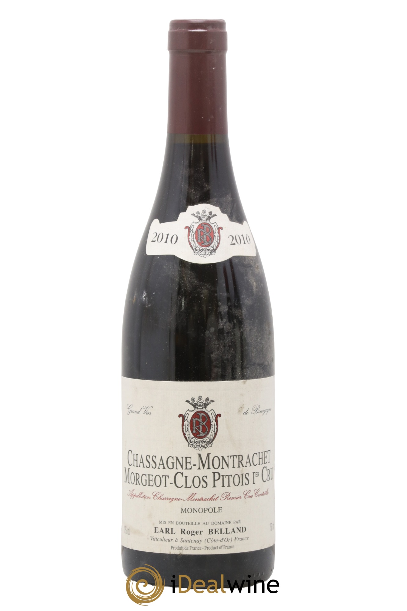 Chassagne-Montrachet 1er Cru Morgeot Clos Pitois Roger Belland (Domaine) 2010 - Lot de 1 bouteille - 0