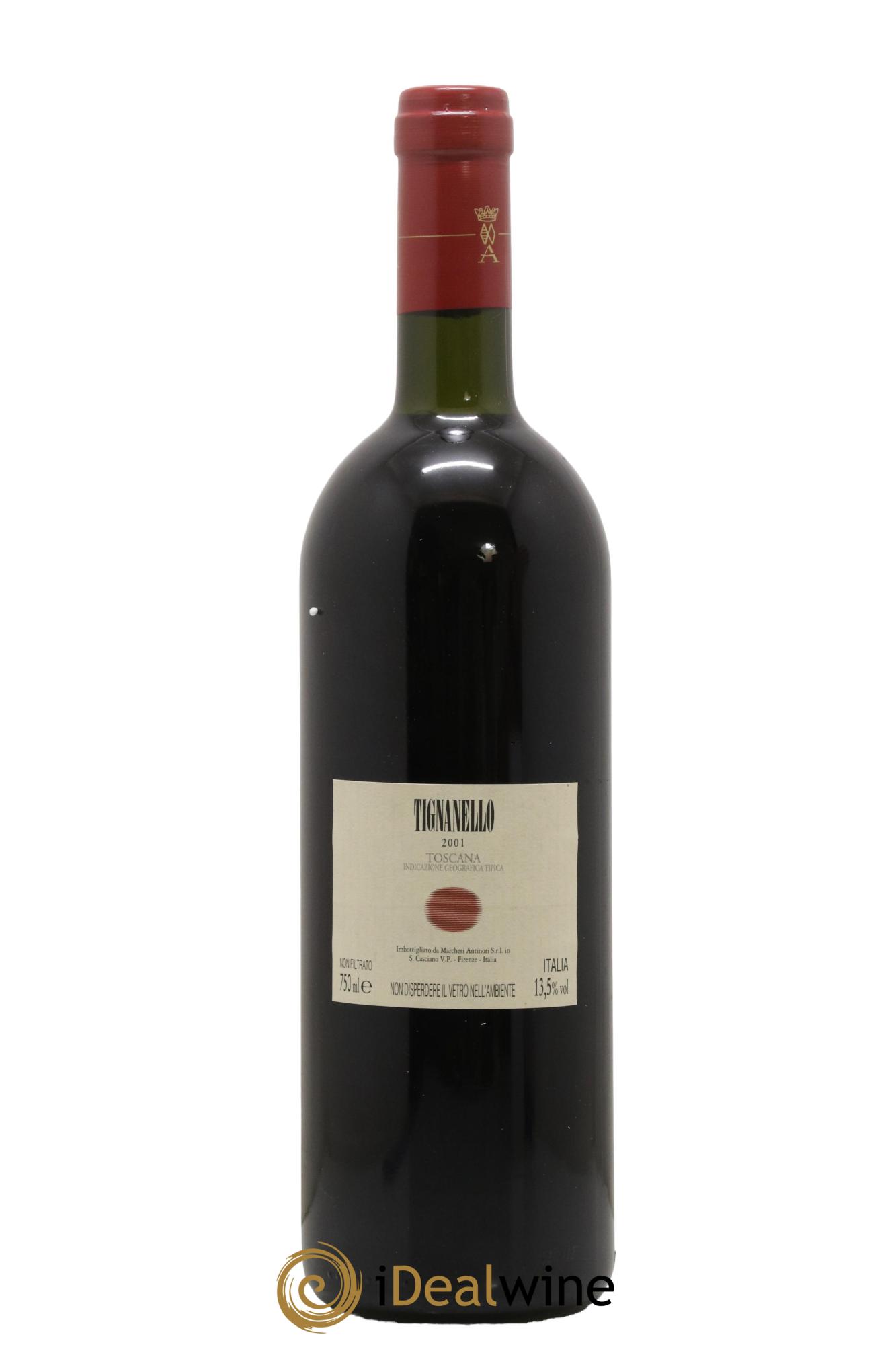 Toscana IGT Tignanello Tenuta Tignanello - Marchesi Antinori 2001 - Lot de 1 bouteille - 1