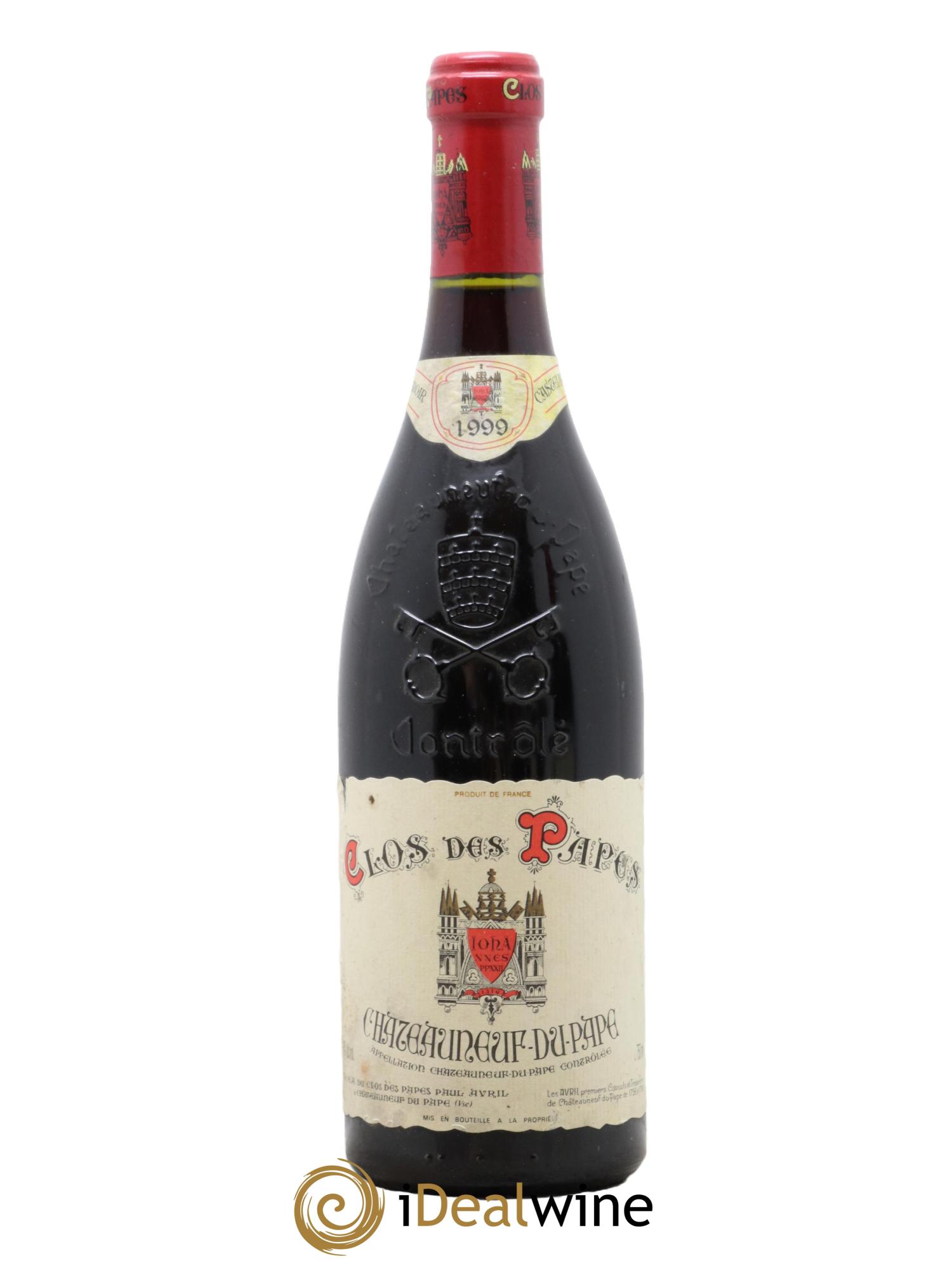 Châteauneuf-du-Pape Clos des Papes - Paul Avril 1999 - Lot de 1 bouteille - 0