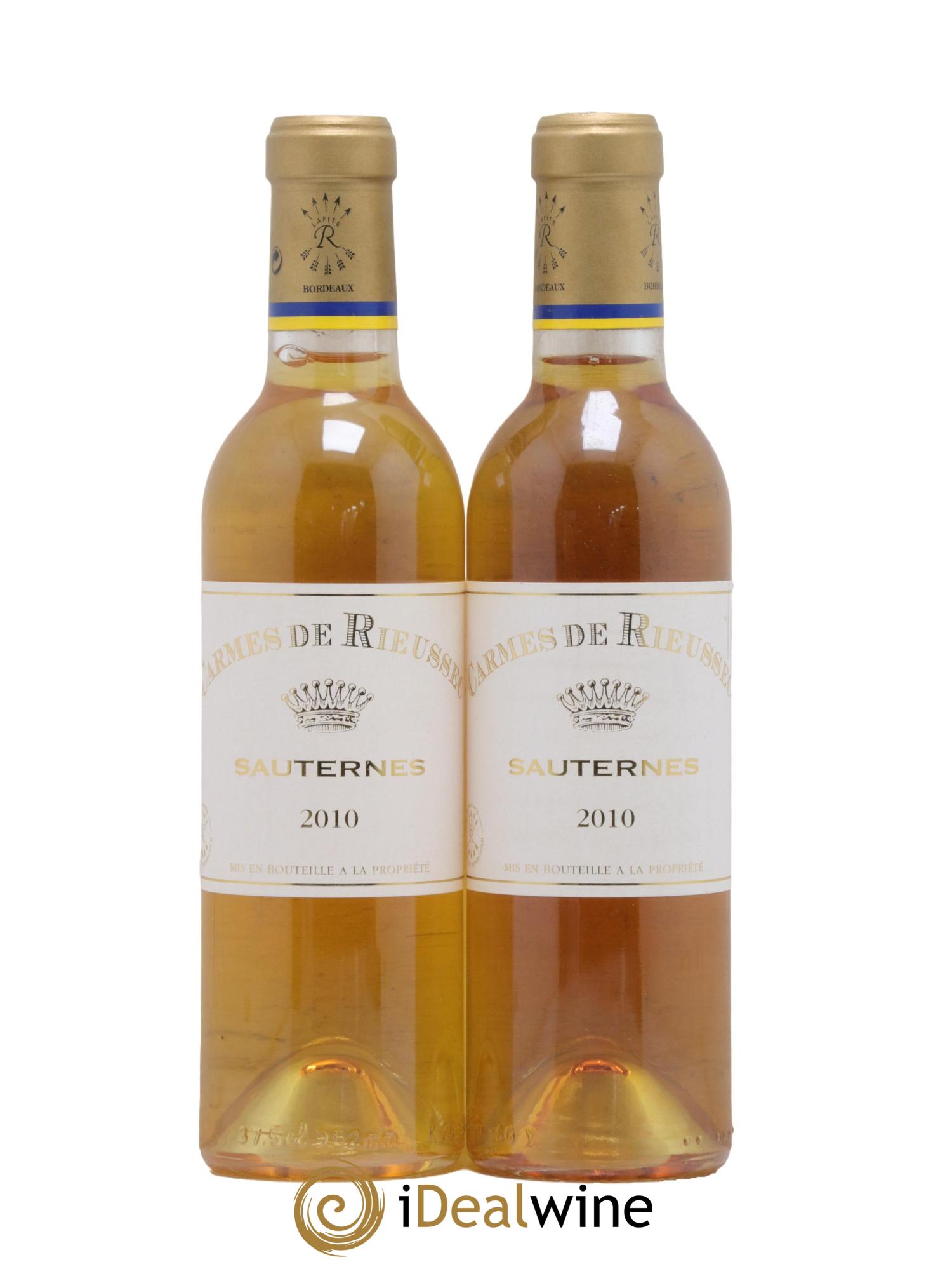 Carmes de Rieussec 2010 - Posten von 2 Demi-Flaschen - 0