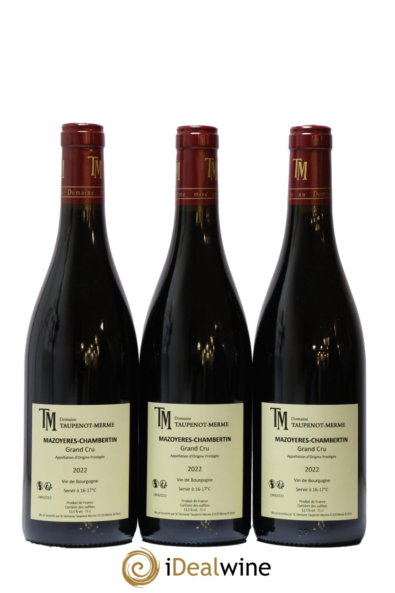 Mazoyères-Chambertin Grand Cru Taupenot-Merme 2022 - Lot de 6 bouteilles - 4
