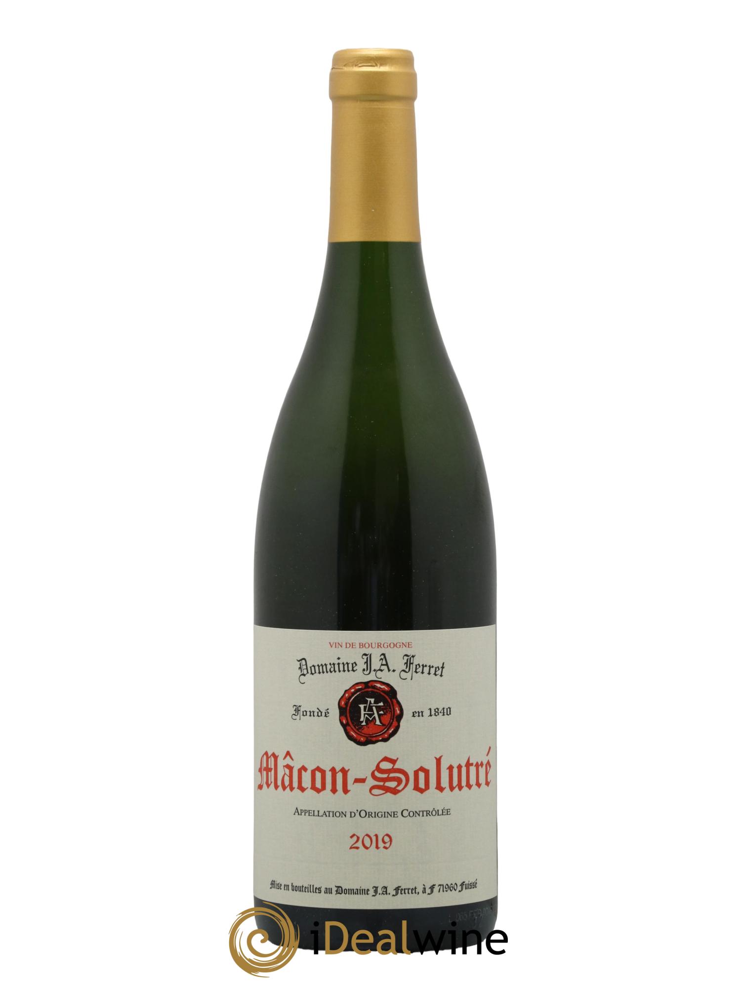 Mâcon-Solutré J.A. Ferret (Domaine) 2019 - Lotto di 1 bottiglia - 0