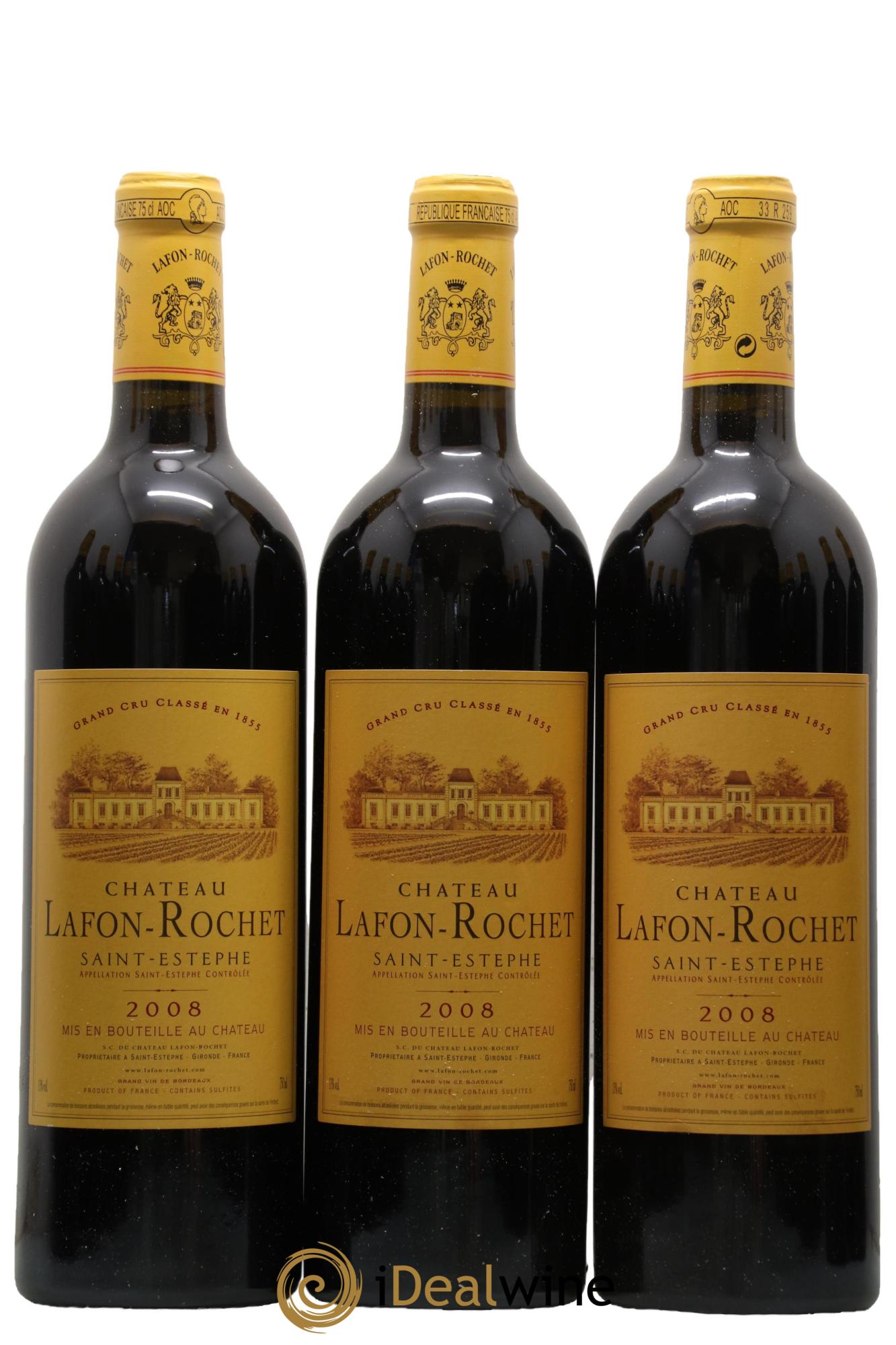 Château Lafon Rochet 4ème Grand Cru Classé 2008 - Lotto di 12 bottiglie - 1