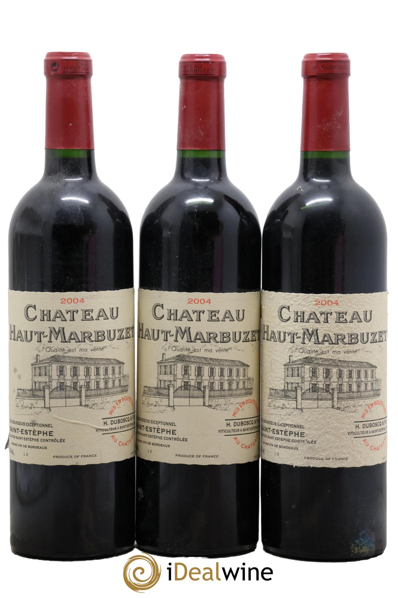 Château Haut Marbuzet 2004 - Posten von 3 Flaschen - 0