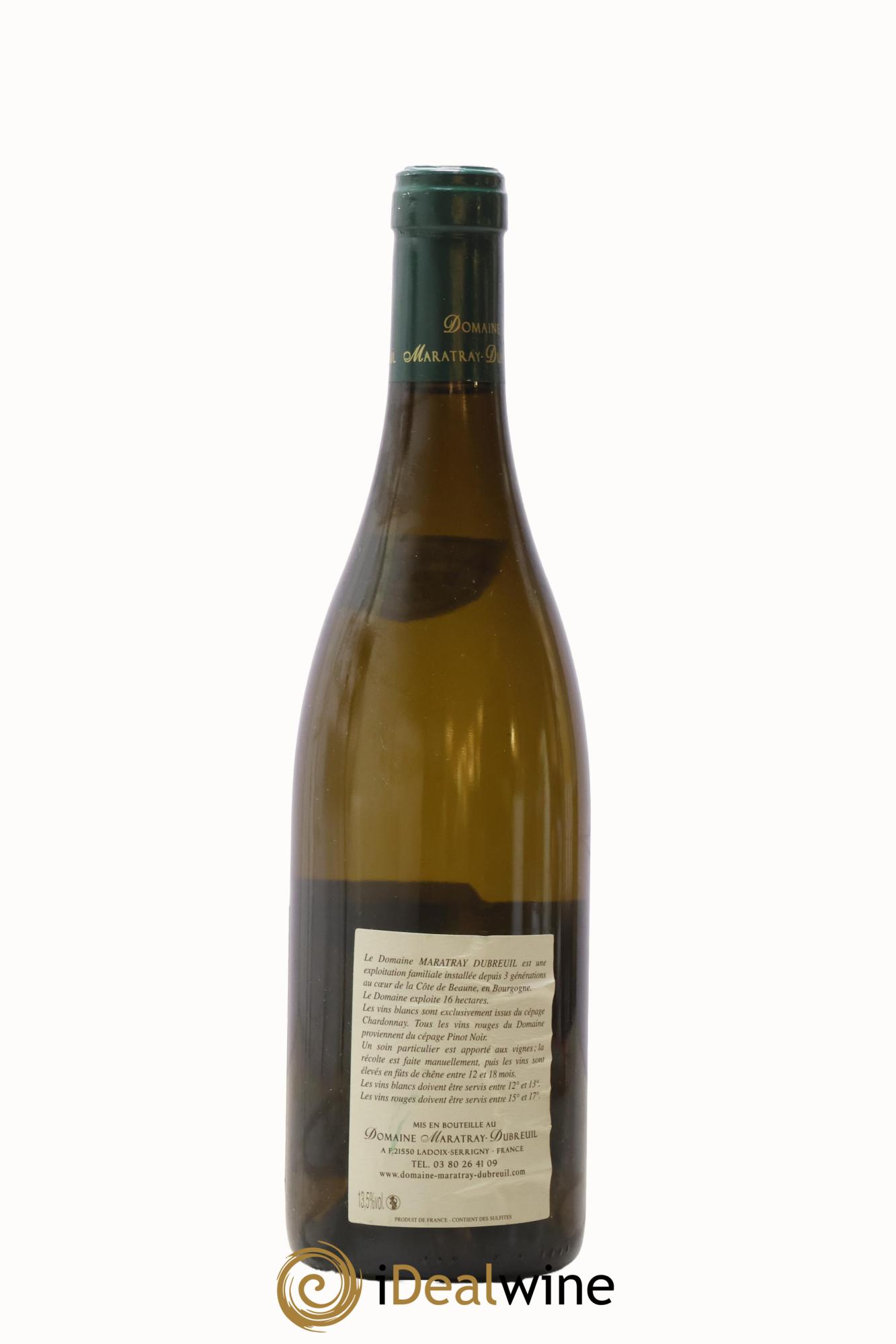 Corton-Charlemagne Grand Cru Maratray-Dubreuil 2008 - Lot of 1 bottle - 1