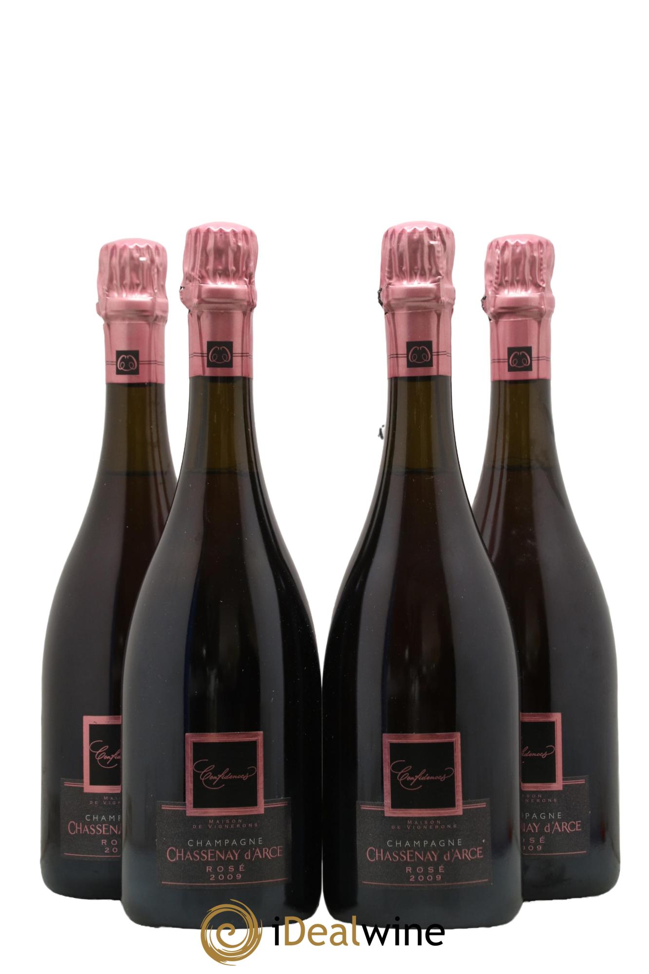 Champagne - Confidences Chassenay D'Arce 2009 - Lot de 4 bouteilles - 0