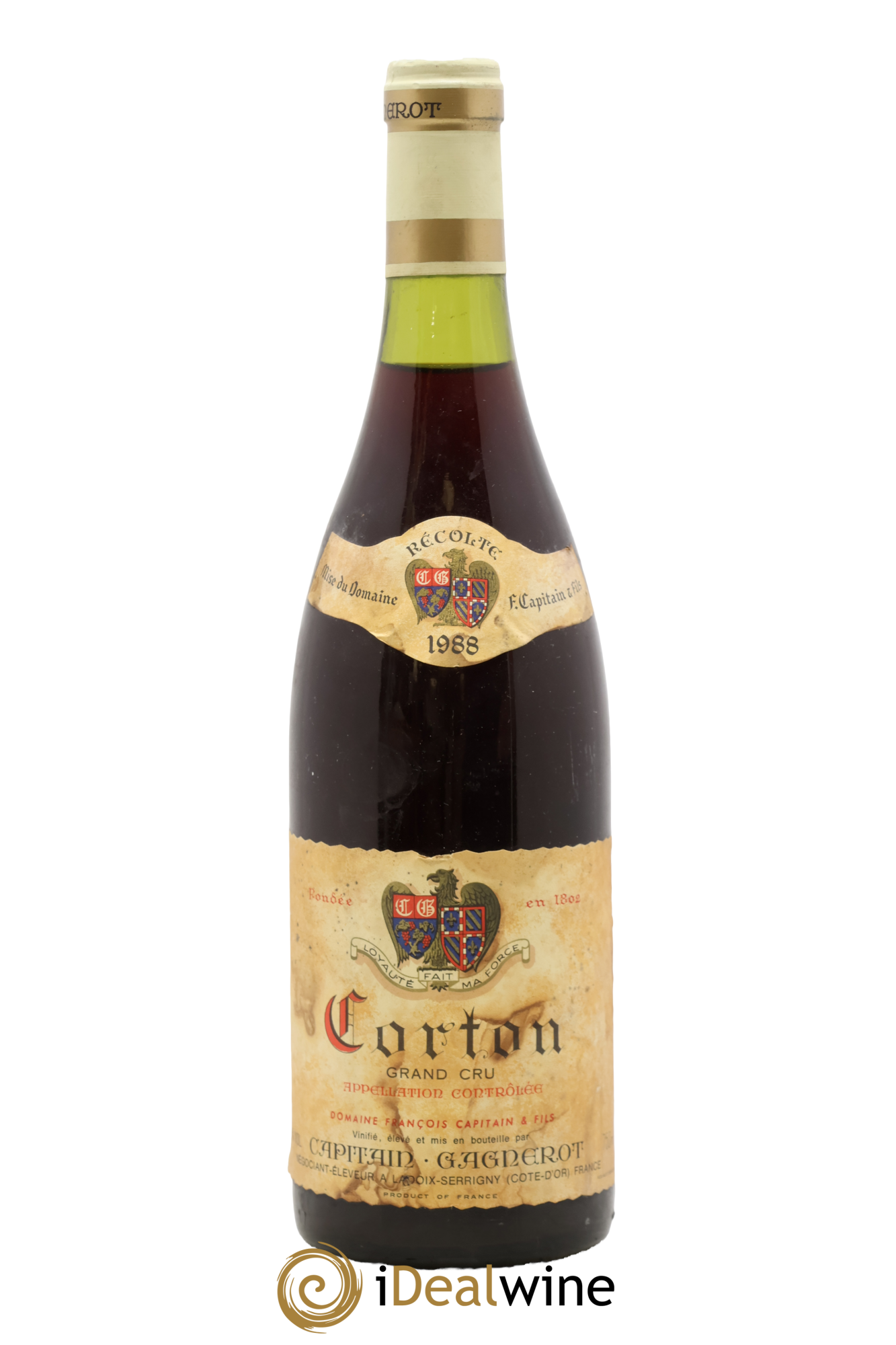 Corton Grand Cru Capitain-Gagnerot 1988 - Lot de 1 bouteille - 0
