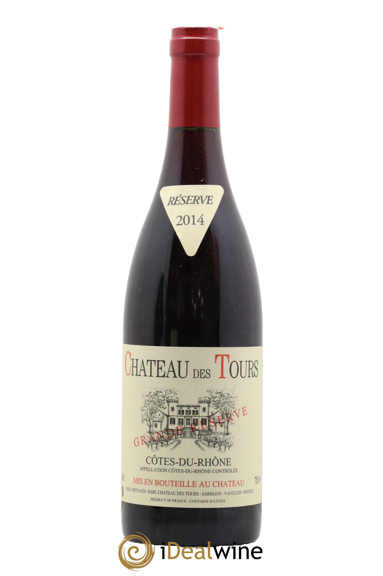 Côtes-du-Rhône Château des Tours Grande Réserve Emmanuel Reynaud 2014 - Lot de 1 bouteille - 0