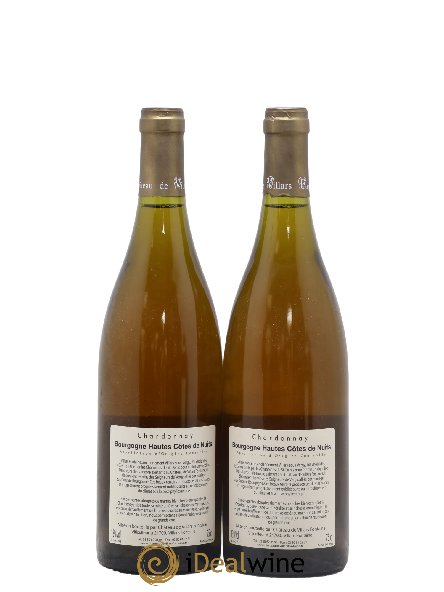 Hautes-Côtes de Nuits Le Rouard Château de Villars Fontaine 2004 - Lot of 2 bottles - 1