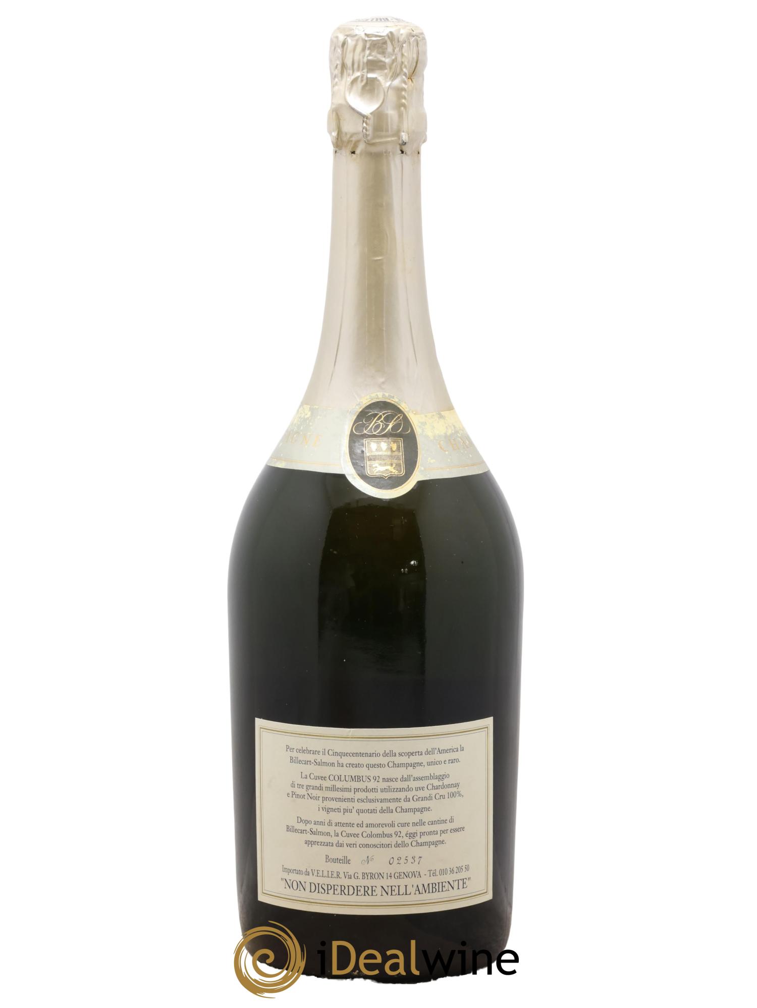 Cuvée Columbus 92 Billecart-Salmon - Lot de 1 bouteille - 2