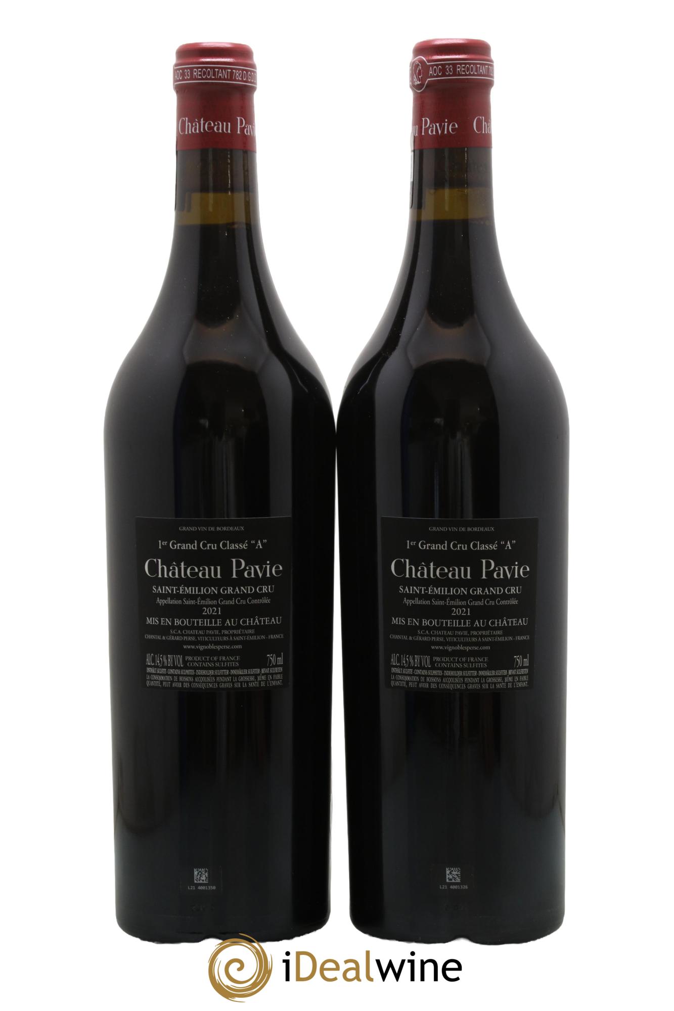 Château Pavie 1er Grand Cru Classé A 2021 - Posten von 2 Flaschen - 1