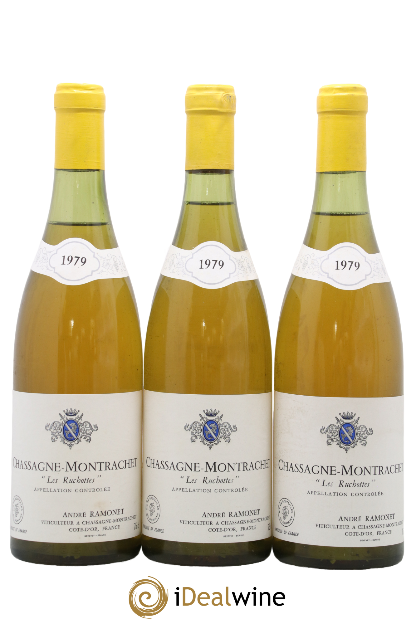 Chassagne-Montrachet 1er Cru Les Ruchottes Ramonet (Domaine) 1979 - Lot de 3 bouteilles - 0