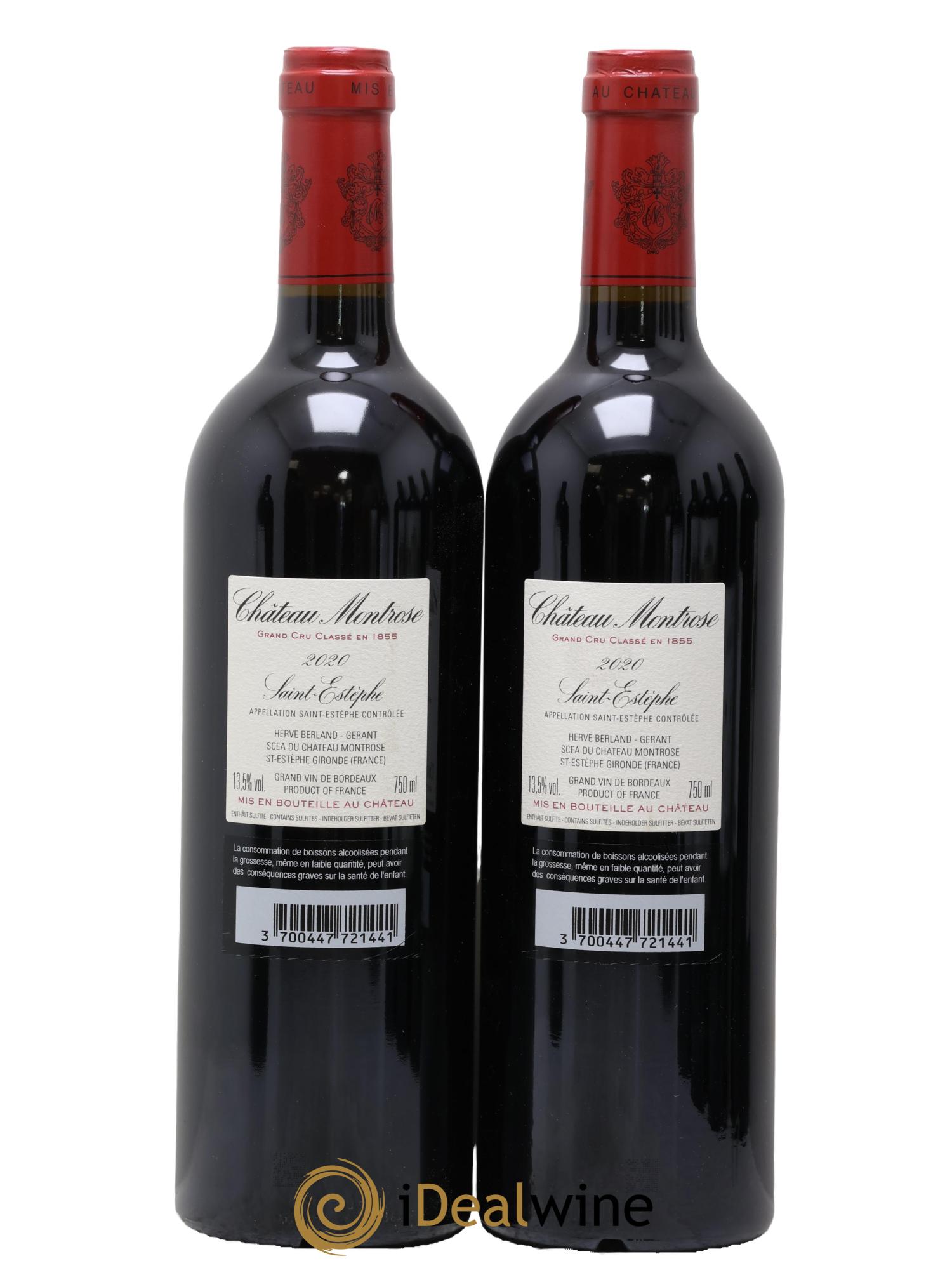 Château Montrose 2ème Grand Cru Classé 2020 - Posten von 2 Flaschen - 1