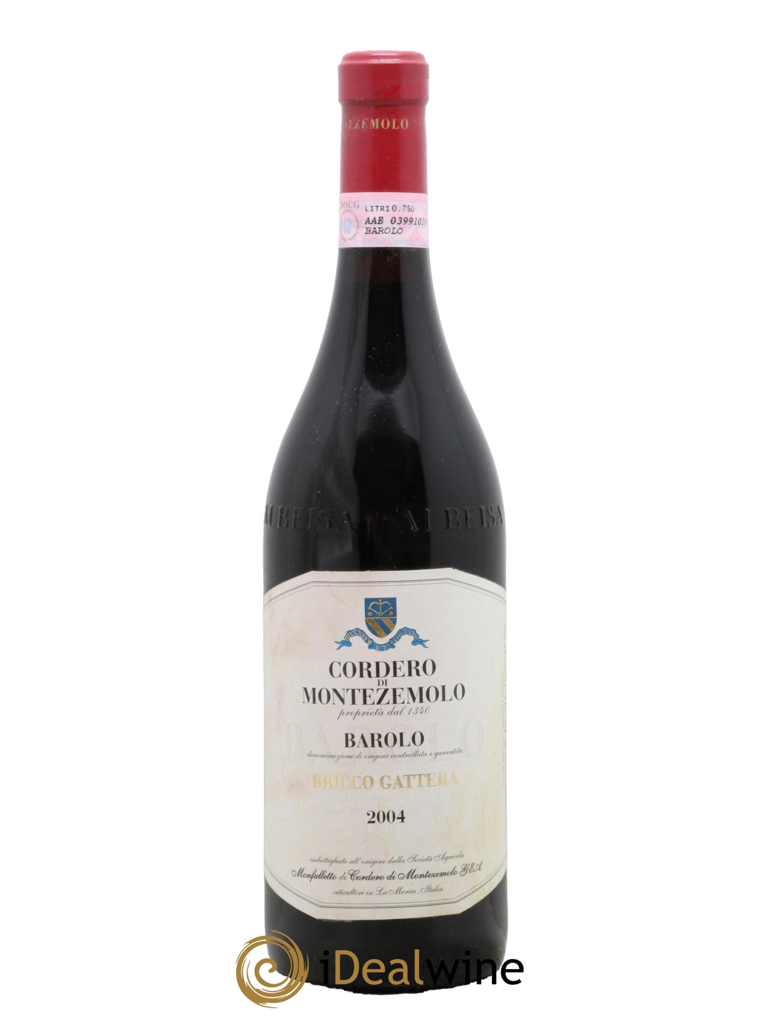 Barolo Bricco Gattera Cordero Di Montezemolo 2004 - Lot de 1 bouteille - 0