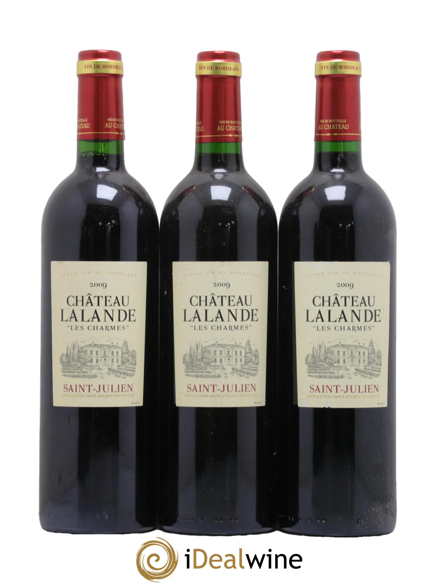 Saint-Julien Chateau Lalande Les Charmes 2009 - Lot de 3 bouteilles - 0