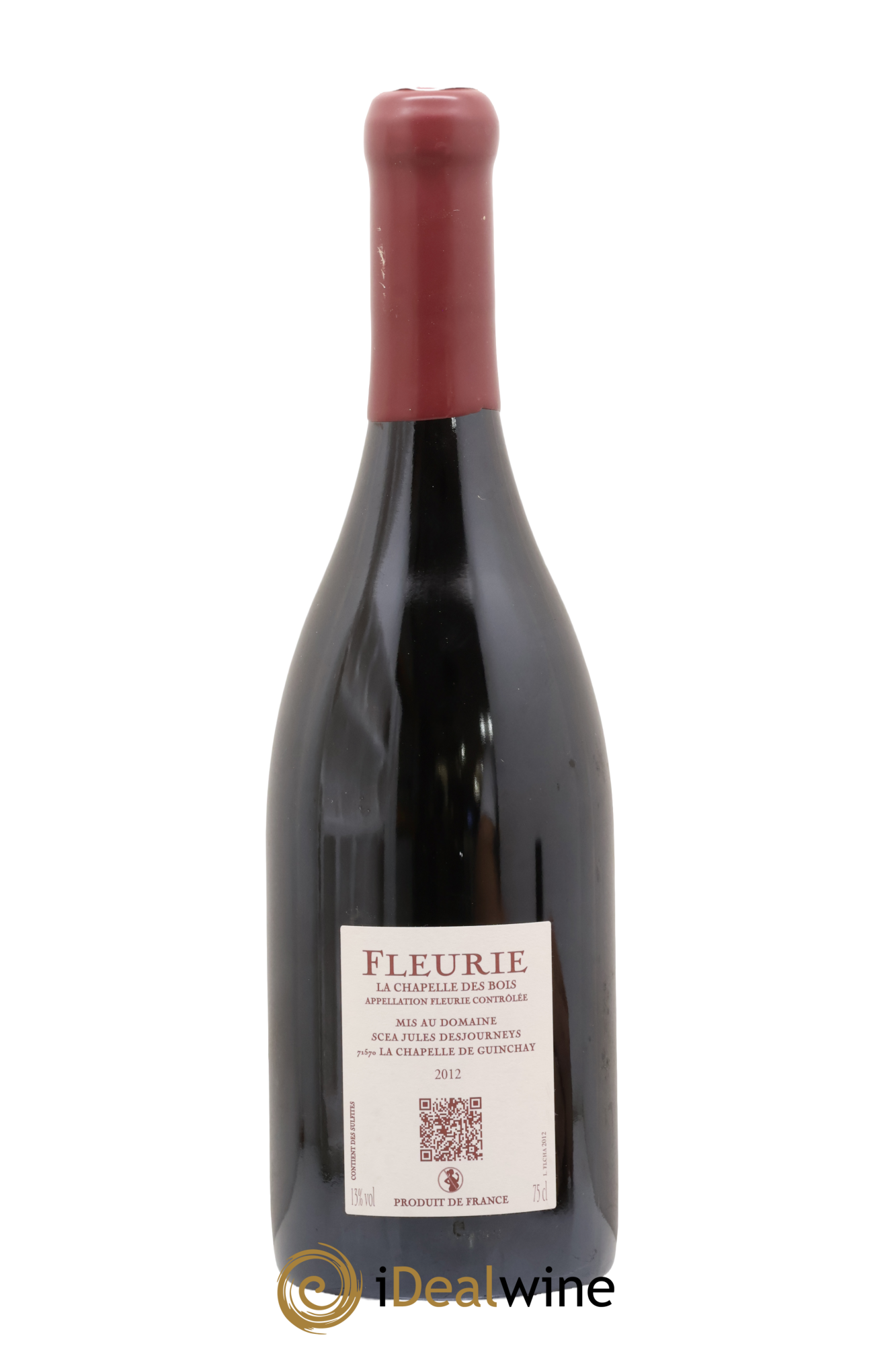 Fleurie Chapelle des Bois Jules Desjourneys 2012 - Lot de 1 bouteille - 1