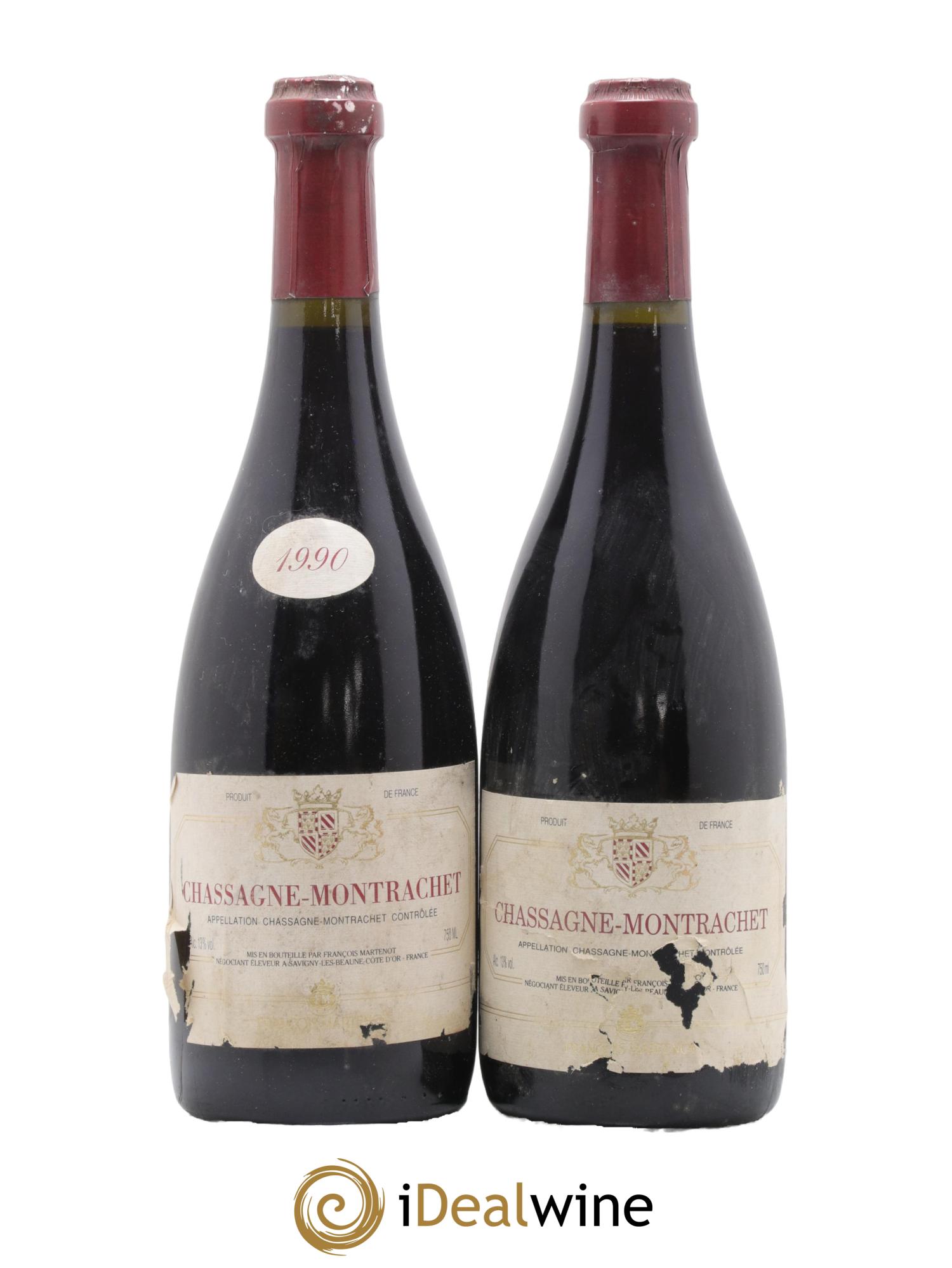 Chassagne-Montrachet François Martenot 1990 - Lot de 2 bouteilles - 0