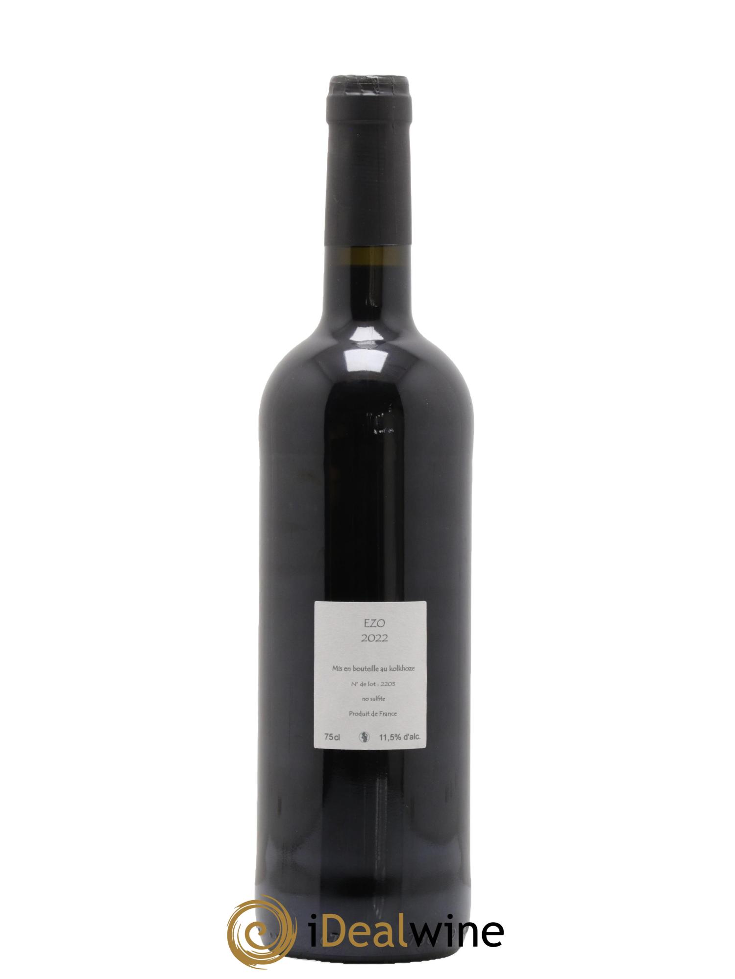 Vin de France Ezo Les Vins du Cabanon - Alain Castex 2022 - Lot de 1 bouteille - 1