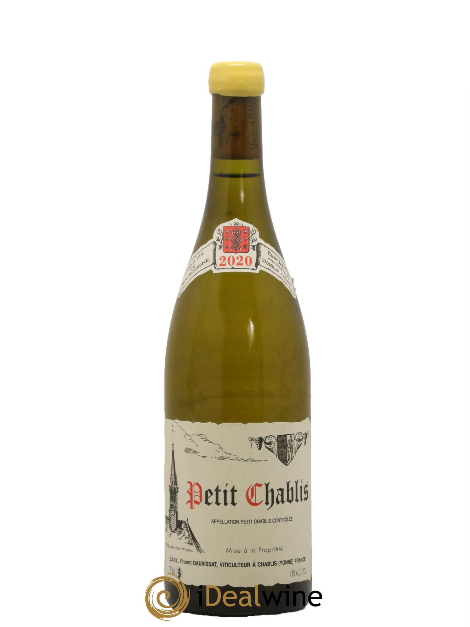 Petit Chablis Vincent Dauvissat (Domaine) 2020 - Lot de 1 bouteille - 0