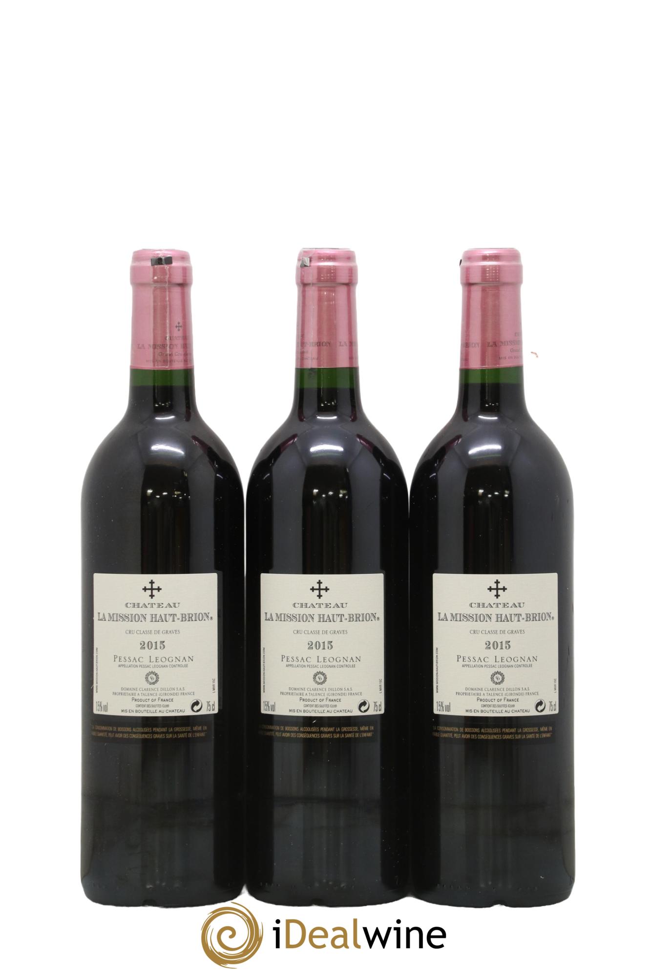 Château la Mission Haut-Brion Cru Classé de Graves 2015 - Lot of 6 bottles - 5