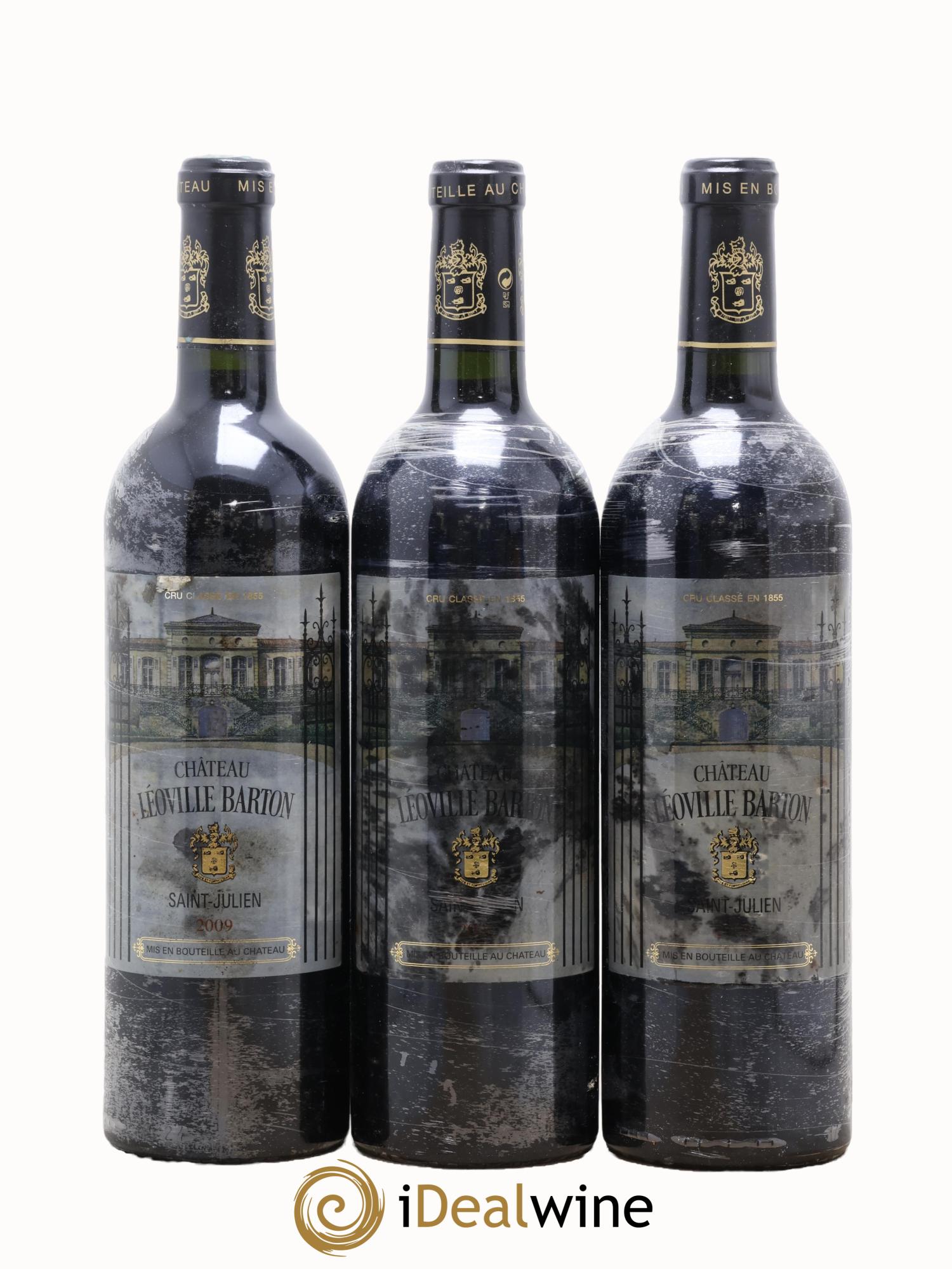 Château Léoville Barton 2ème Grand Cru Classé 2009 - Lotto di 3 bottiglie - 0