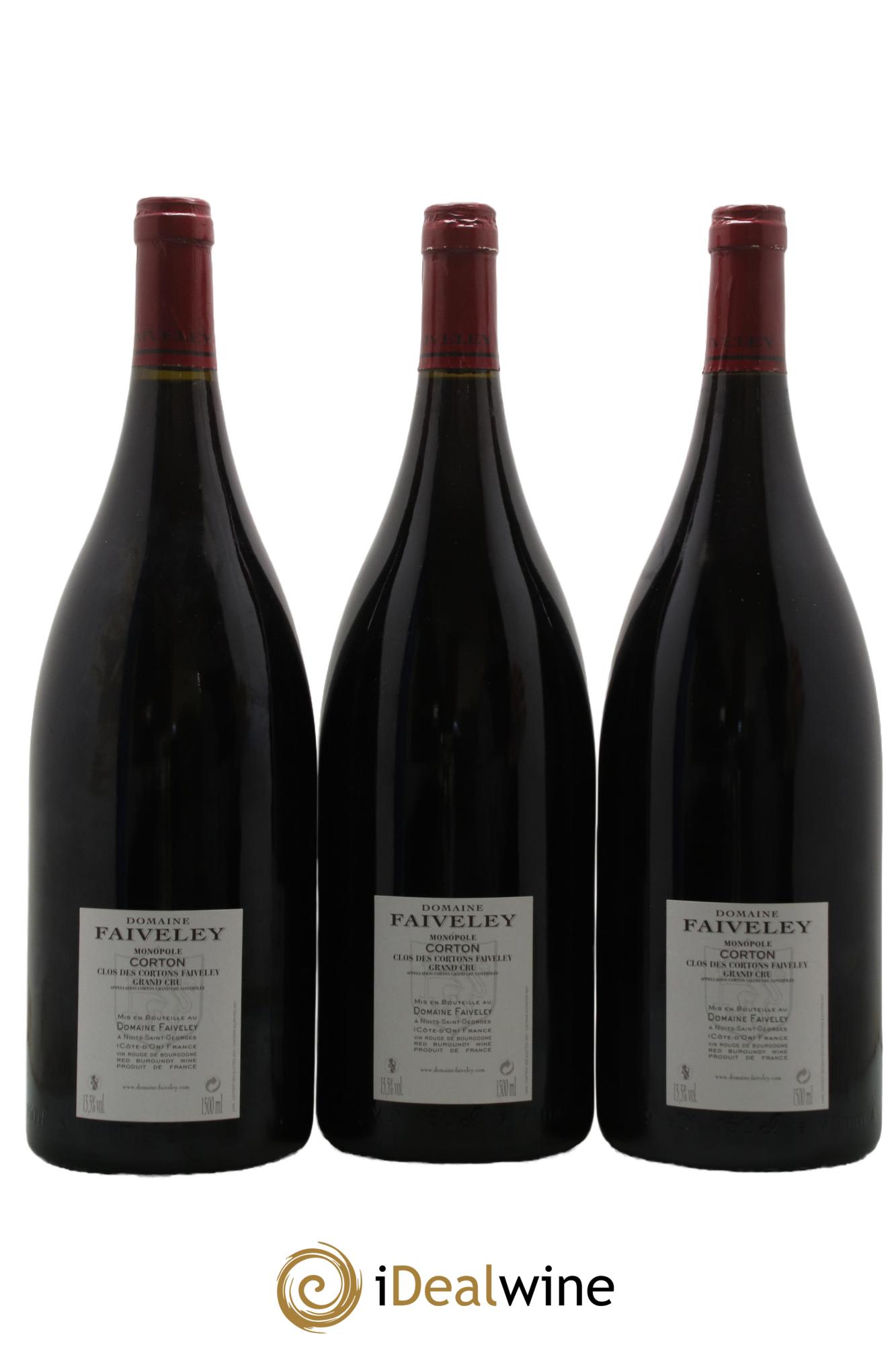 Corton Grand Cru Clos des Cortons Faiveley 2001 - Lotto di 3 magnum - 1