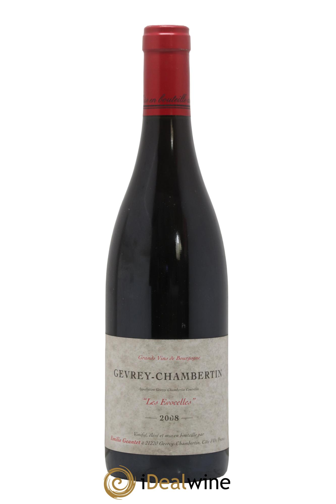 Gevrey-Chambertin Les Evocelles Emilie Geantet 2008 - Lot of 1 bottle - 0