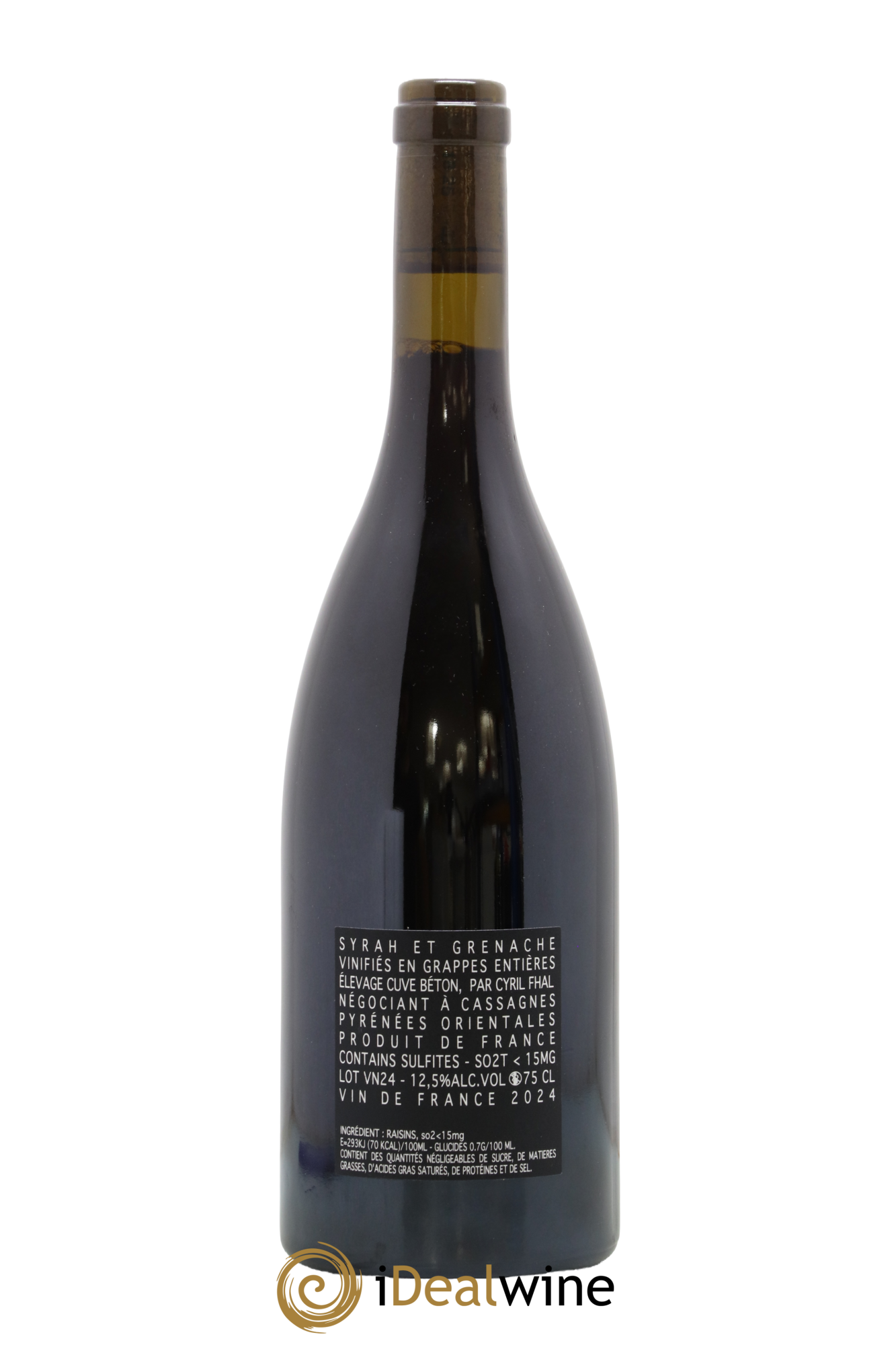 Côtes Catalanes Clos du Rouge Gorge Une vie la nuit Cyril Fhal 2024 - Lot de 1 bouteille - 1