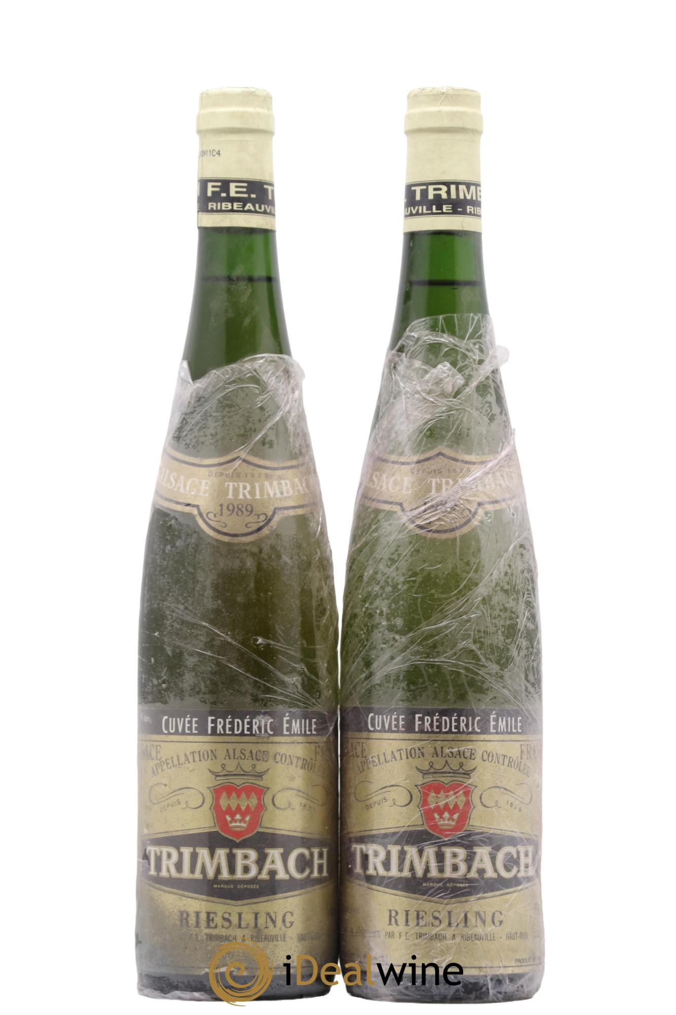 Alsace Riesling Cuvée Frédéric Emile Trimbach (Domaine) 1989 - Lot de 2 bouteilles - 0