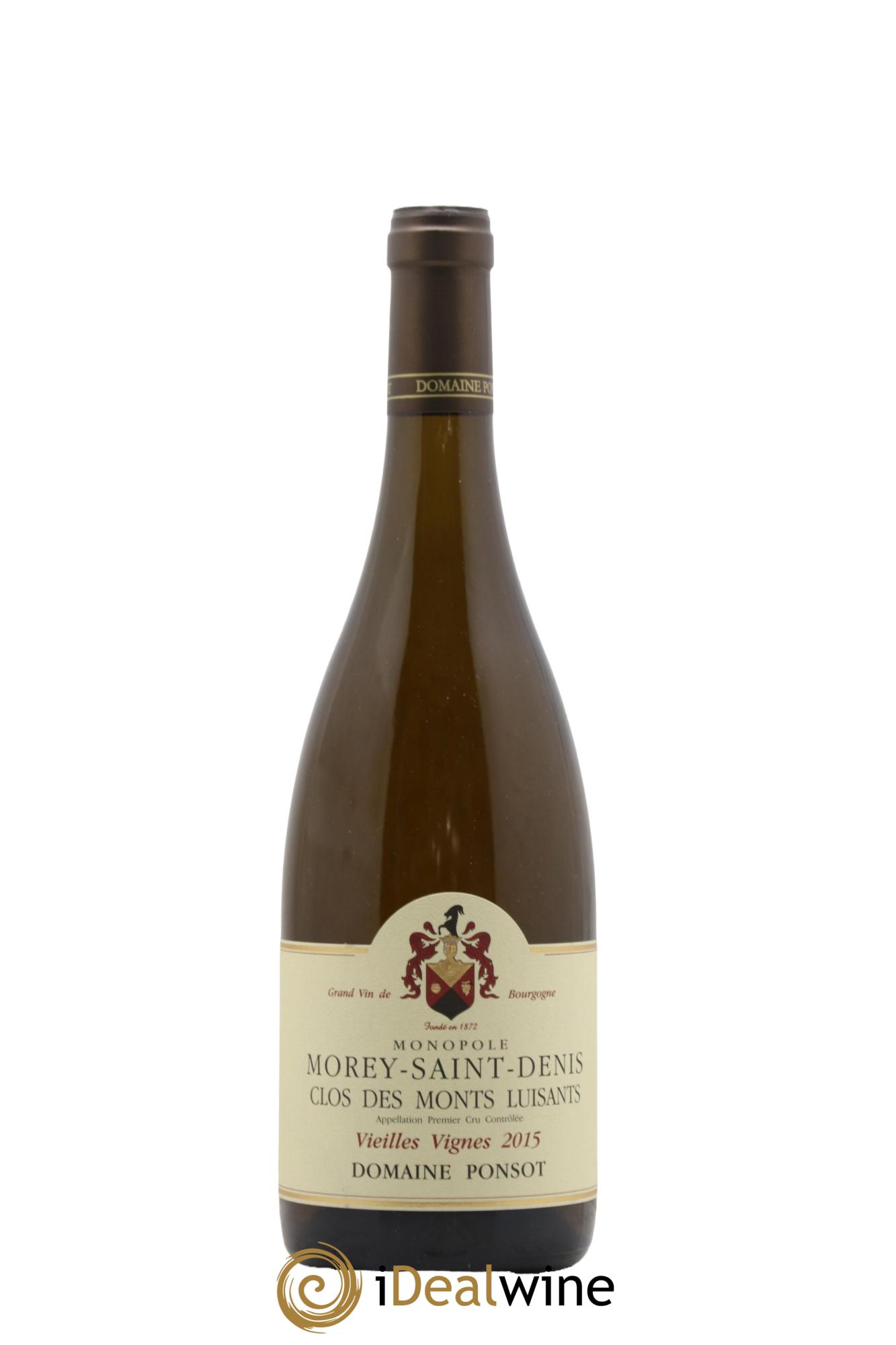 Morey-Saint-Denis 1er Cru Clos des Monts Luisants Vieilles Vignes Ponsot (Domaine) 2015 - Lot de 1 bouteille - 0