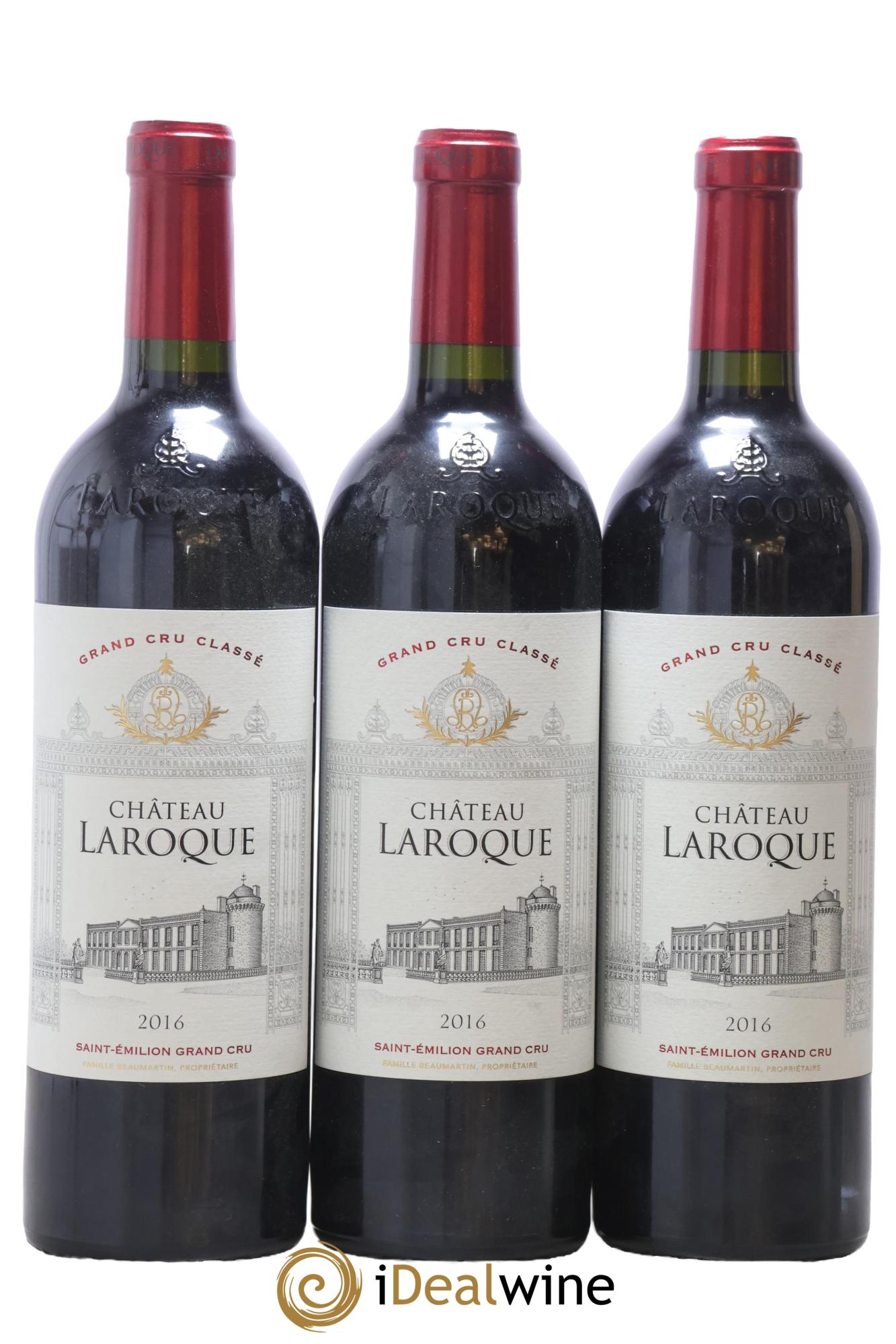 Château Laroque Grand Cru Classé 2016 - Lot of 3 bottles - 0