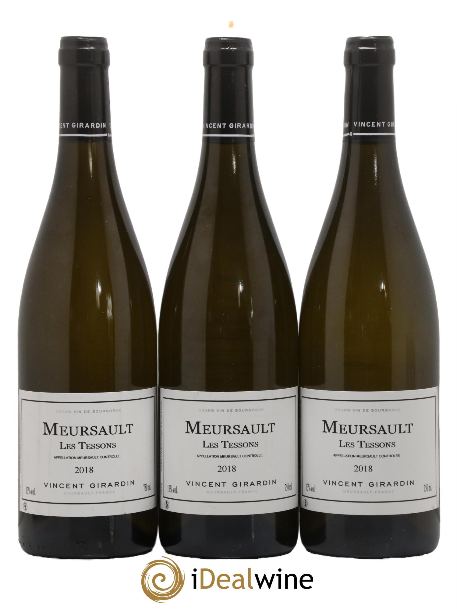 Meursault Les Tessons Vincent Girardin (Domaine) 2018 - Lot de 3 bouteilles - 0