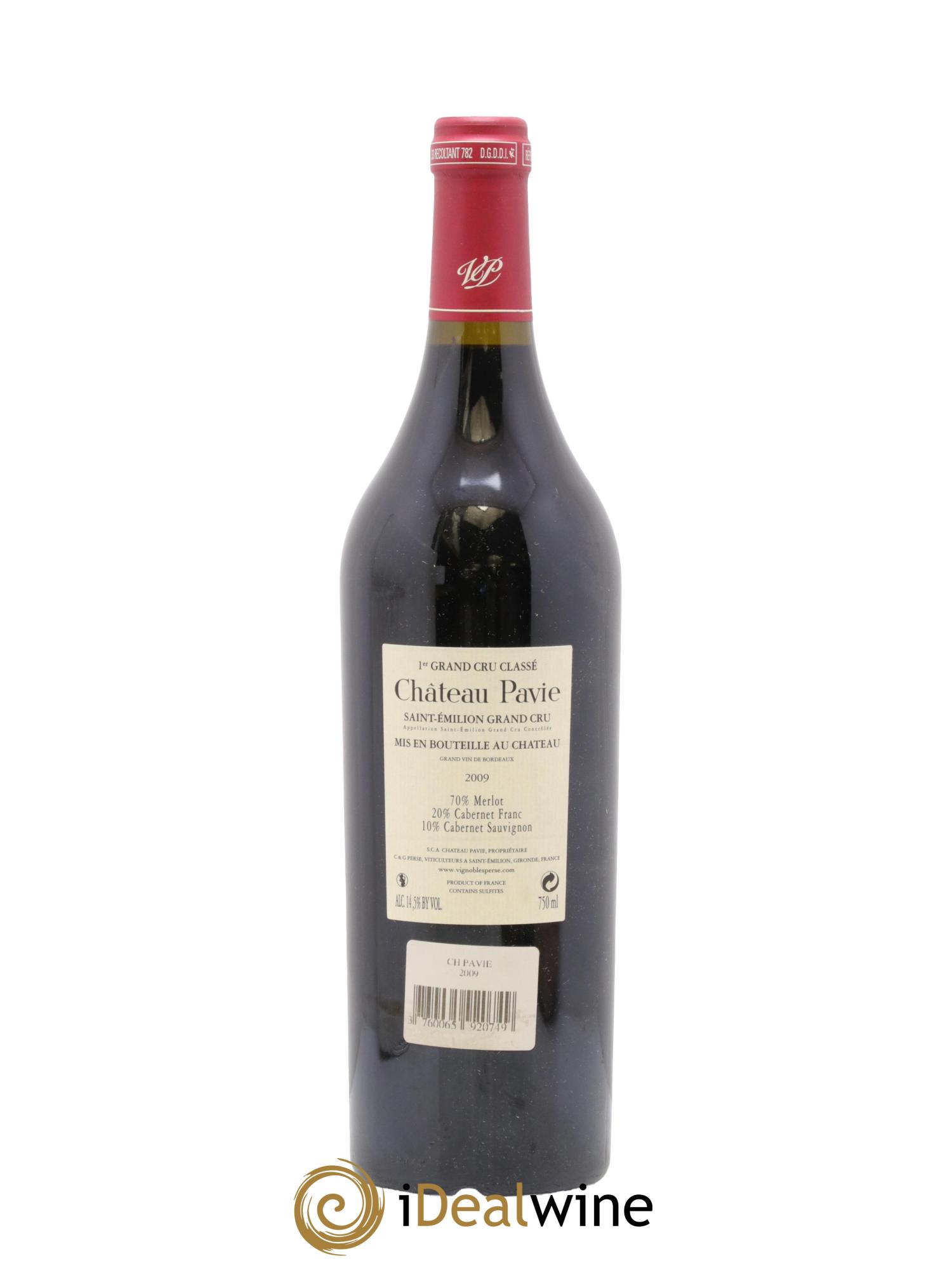 Château Pavie 1er Grand Cru Classé A 2009 - Posten von 1 Flasche - 1