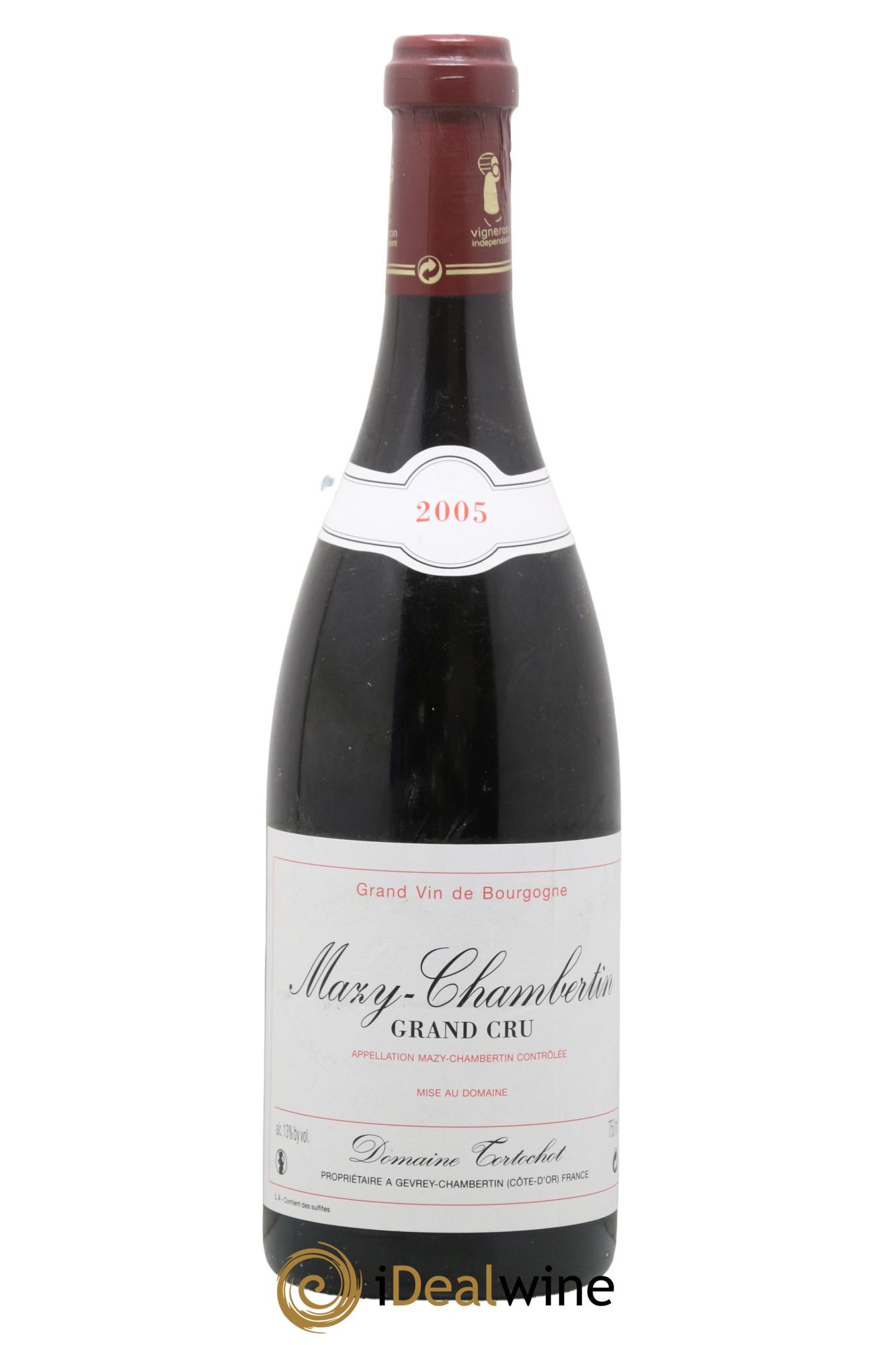 Mazis-Chambertin Grand Cru Tortochot (Domaine) 2005 - Lot de 1 bouteille - 0