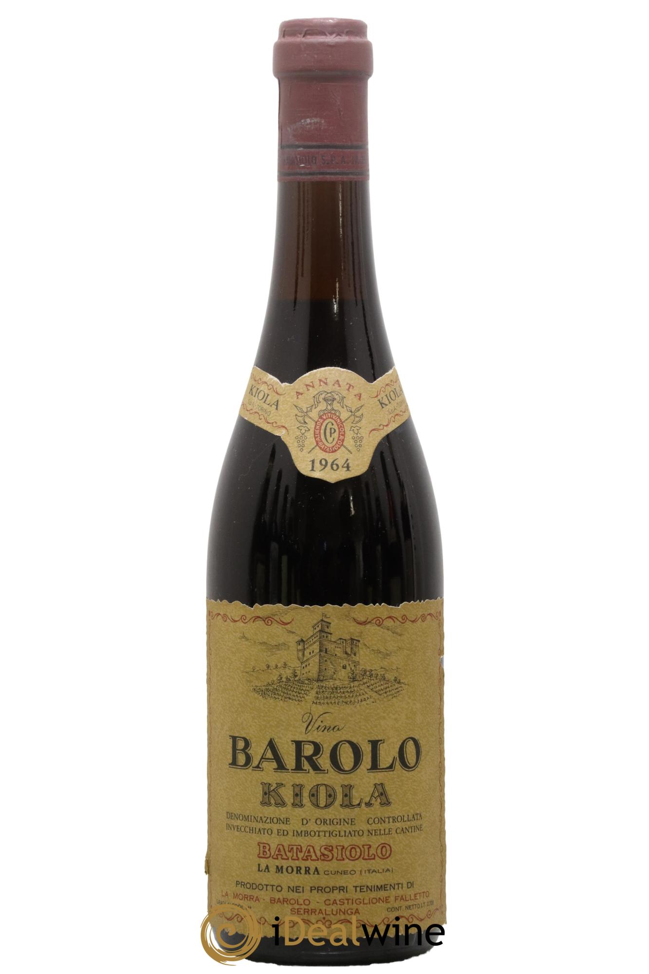 Barolo Kiola Batasiolo 1964 - Lot de 1 bouteille - 0