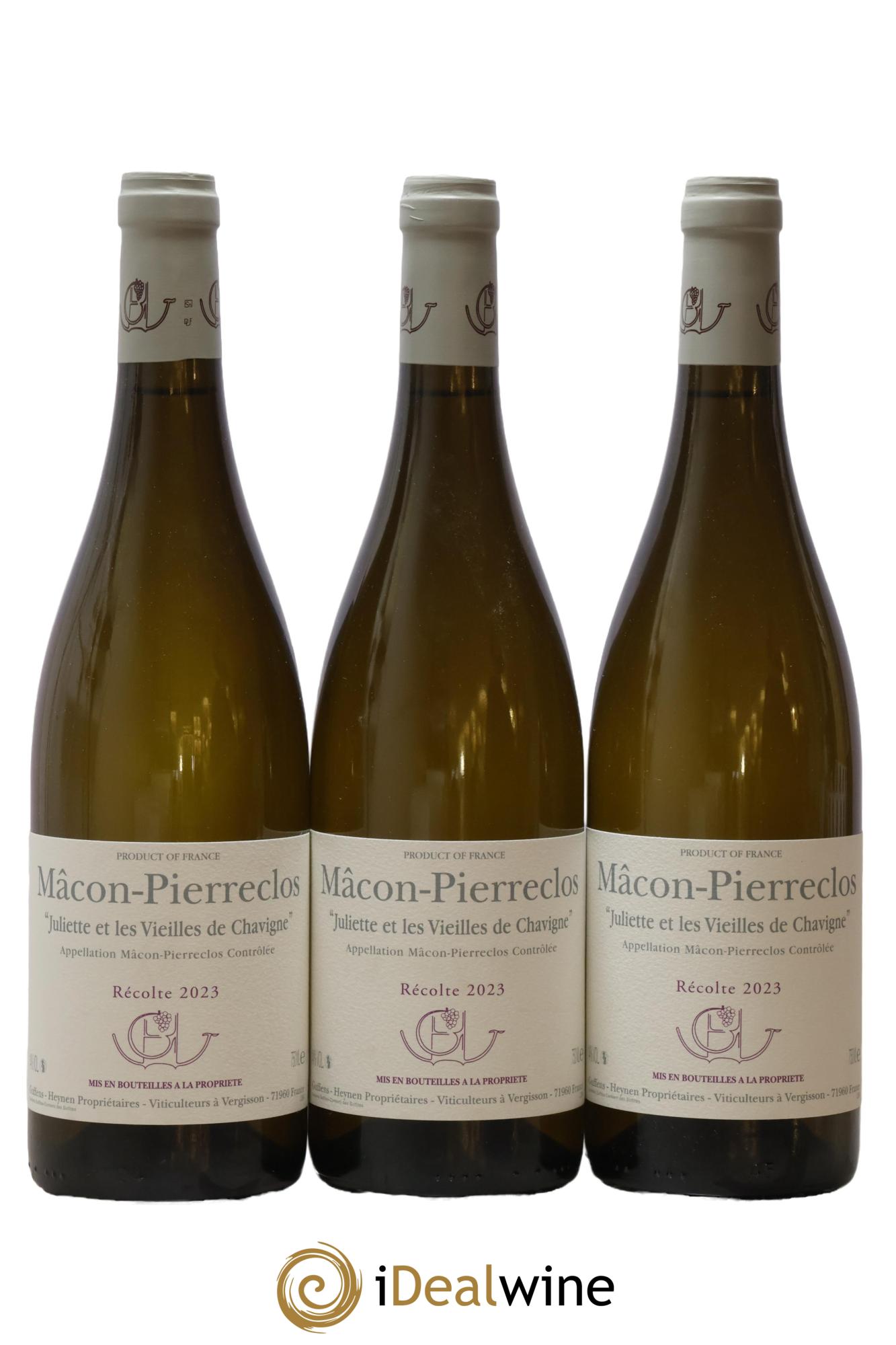 Mâcon-Pierreclos Juliette et Les Vieilles de Chavigne Guffens-Heynen 2023 - Lot de 3 bouteilles - 0