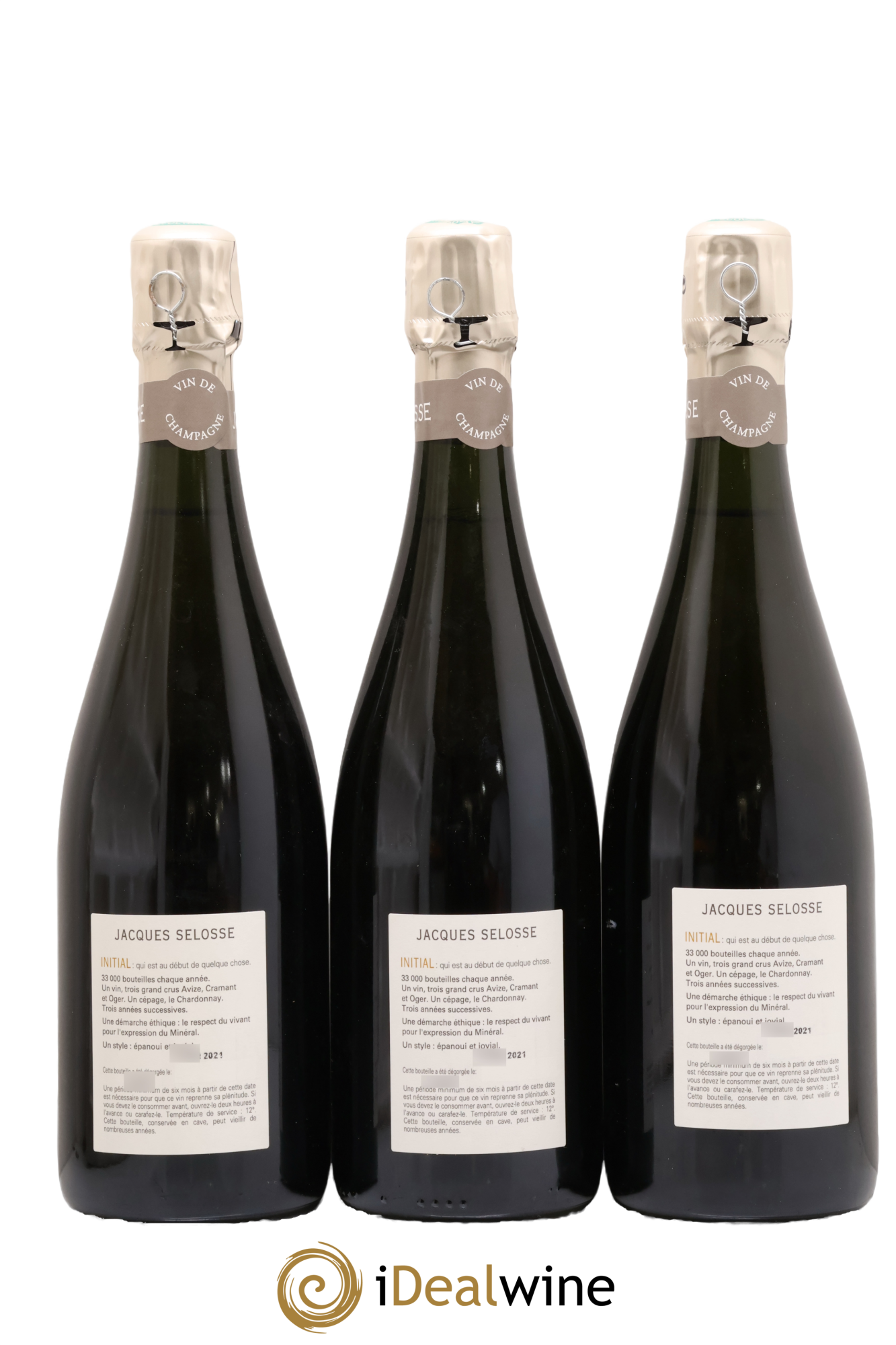 Initial Brut Jacques Selosse - Lot de 3 bouteilles - 1