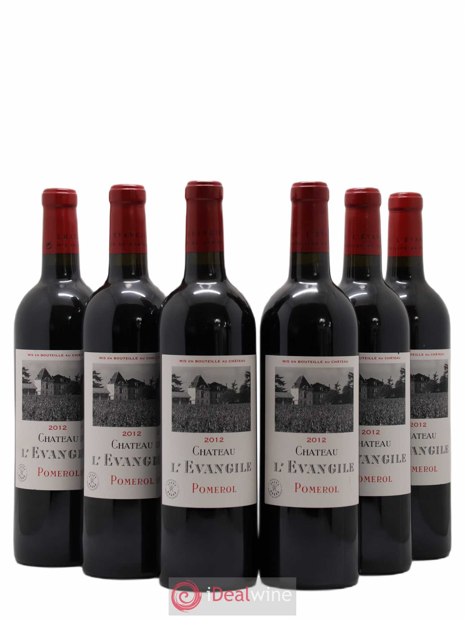 Château l' Évangile 2012 - Lot of 6 bottles - 0