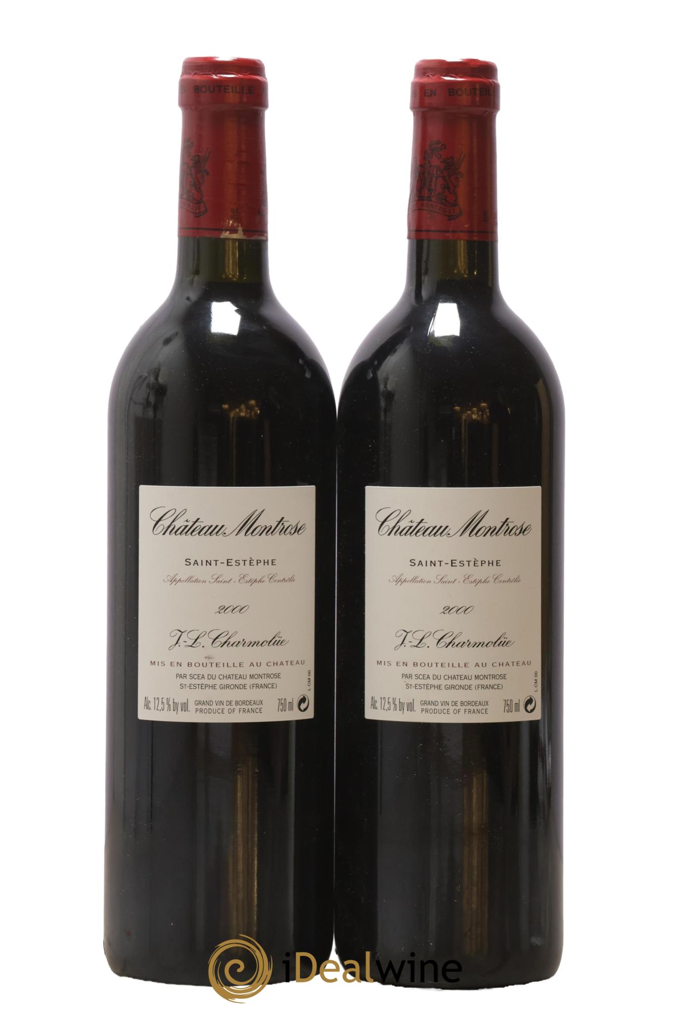 Château Montrose 2ème Grand Cru Classé 2000 - Lot de 2 bouteilles - 1