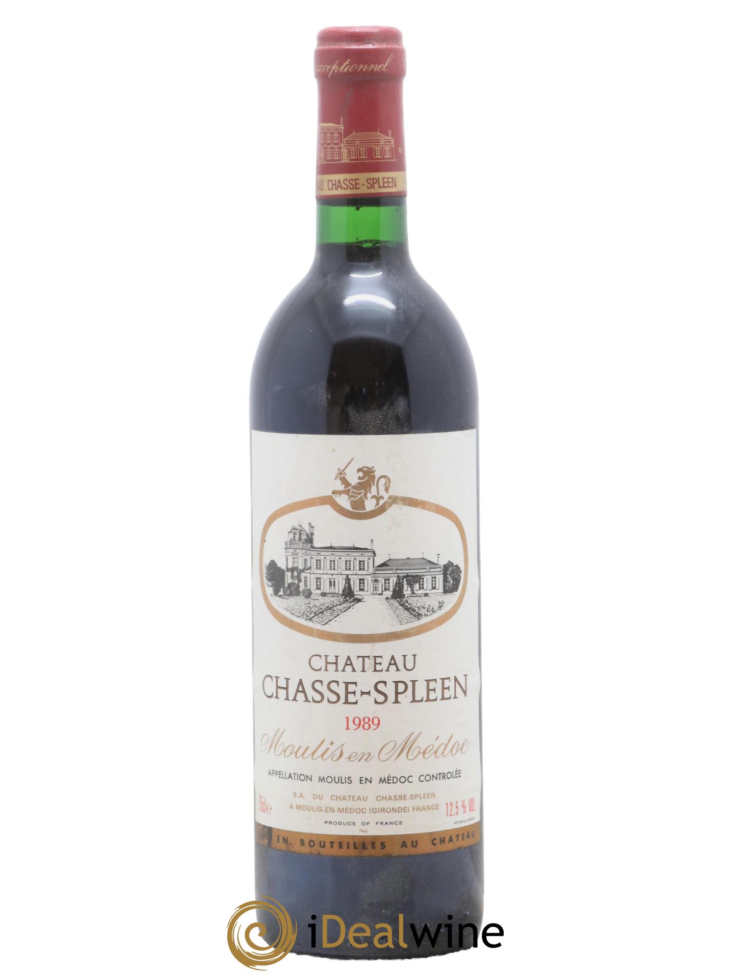 Château Chasse Spleen 1989 - Lot de 1 bouteille - 0