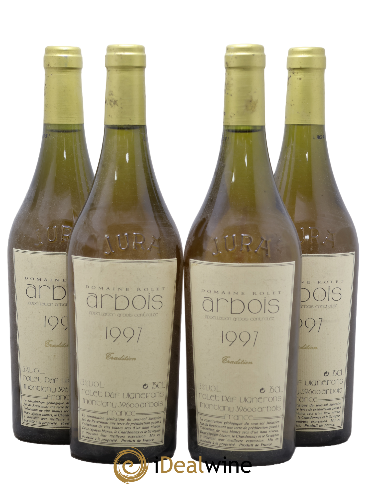 Arbois Tradition Domaine Rolet 1997 - Lot de 4 bouteilles - 0