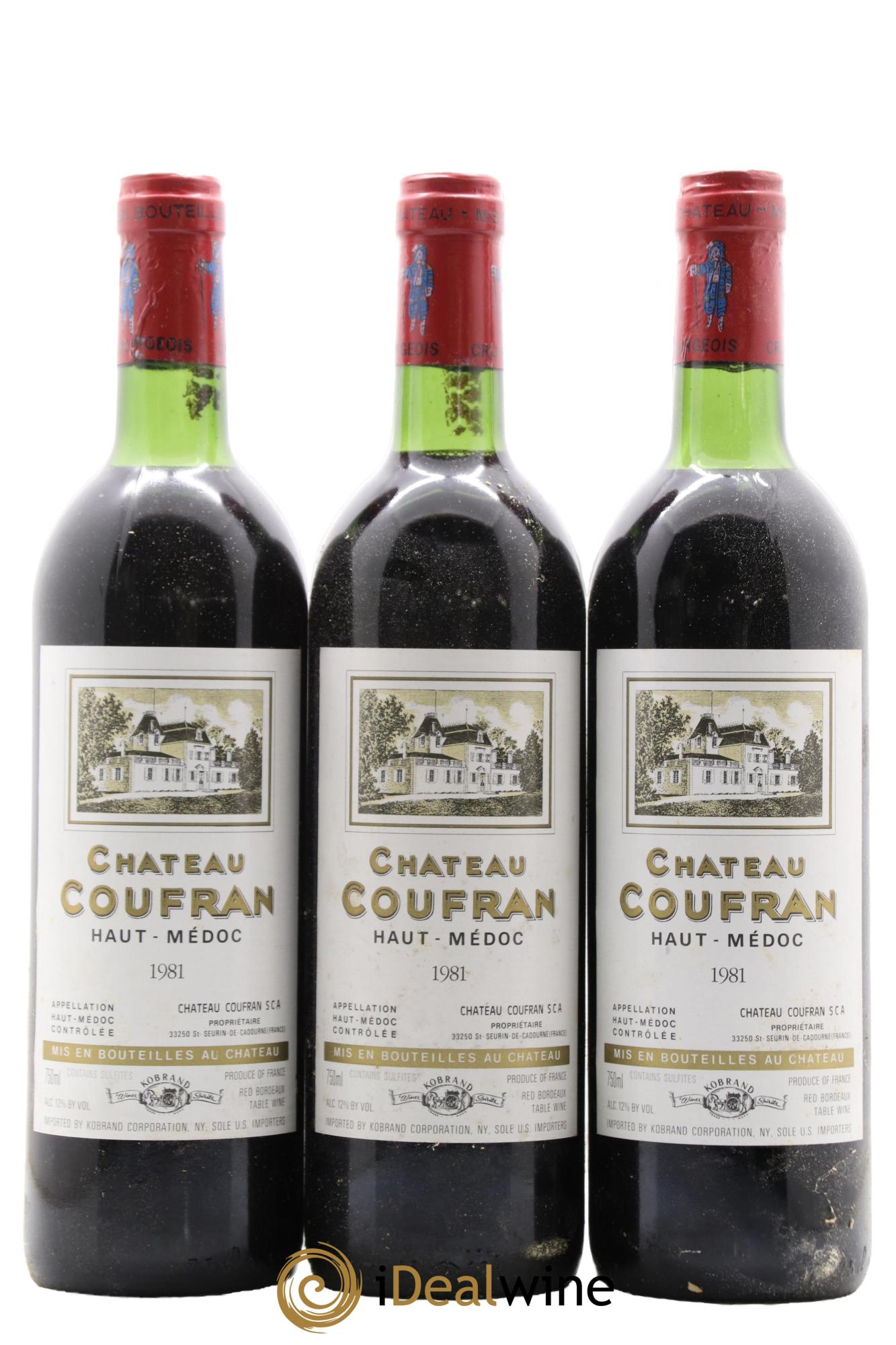 Château Coufran Cru Bourgeois 1981 - Lot de 6 bouteilles - 2