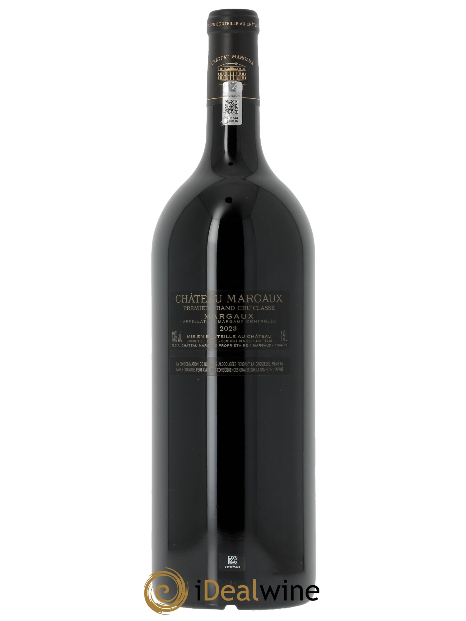 Château Margaux 1er Grand Cru Classé (OWC if 3 mgs) 2023 - Lot of 1 magnum - 1