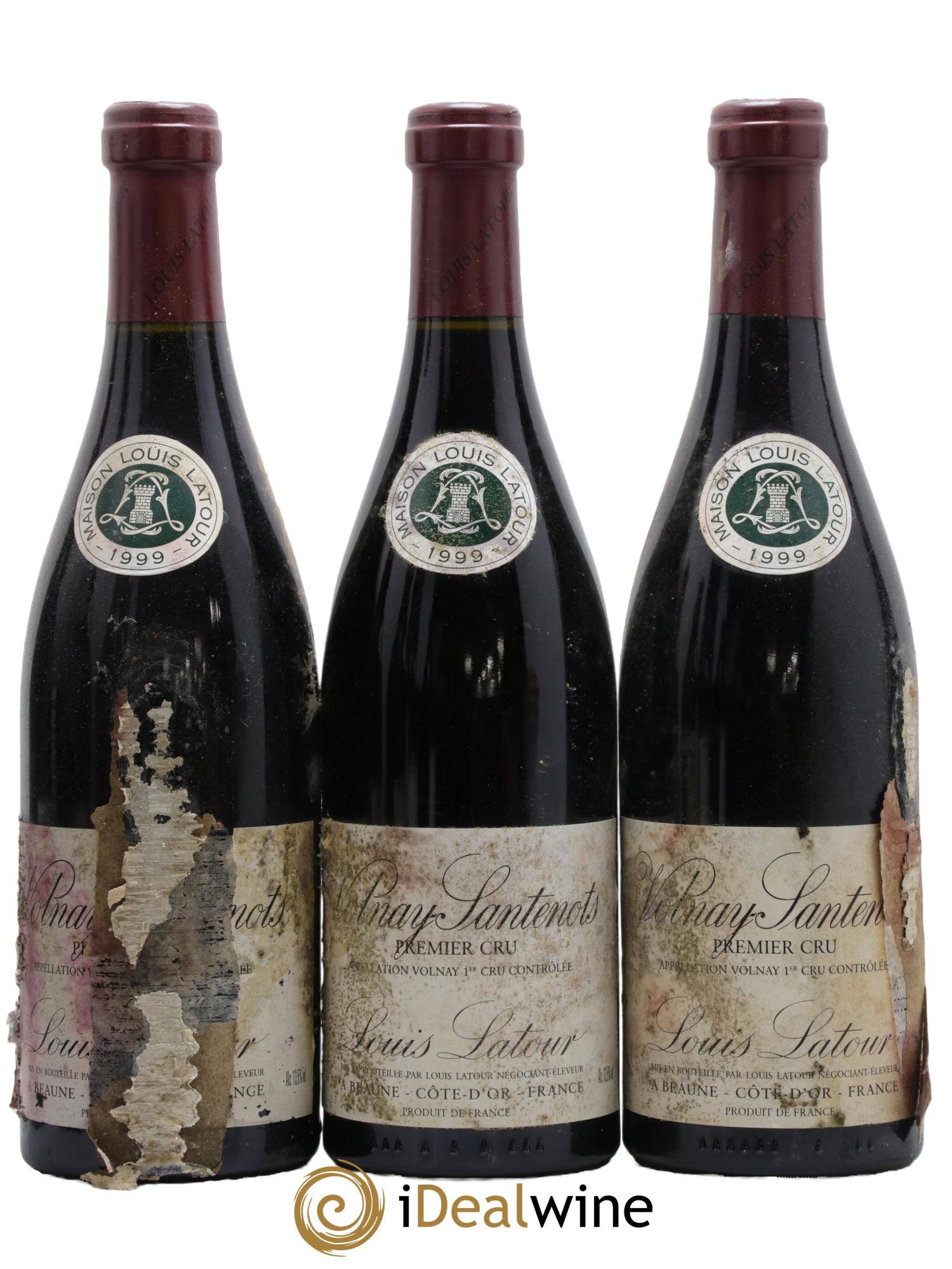 Volnay 1er Cru Santenots Louis Latour 1999 - Lot of 12 bottles - 2
