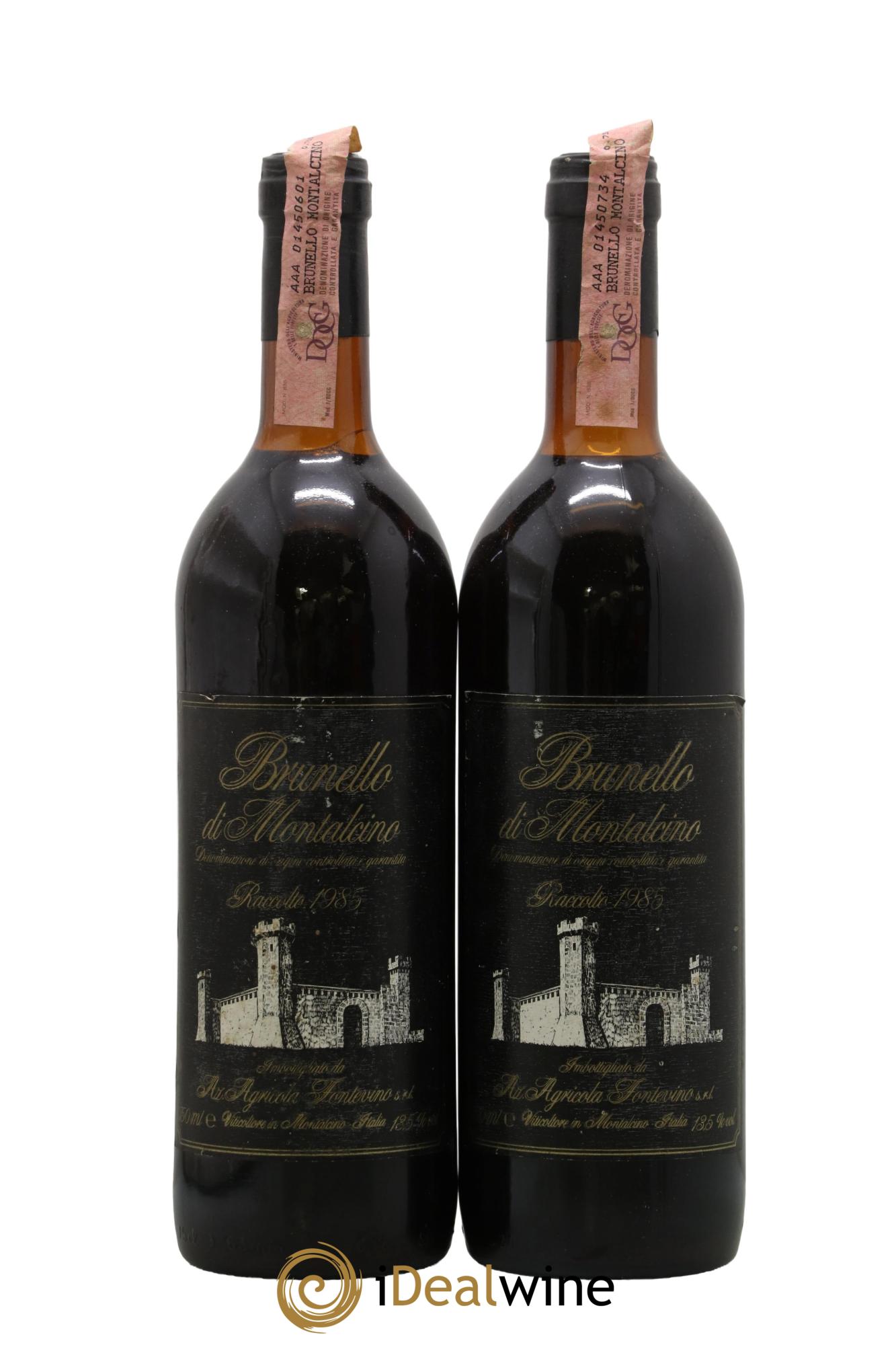 Brunello di Montalcino Fontevino 1985 - Posten von 2 Flaschen - 0