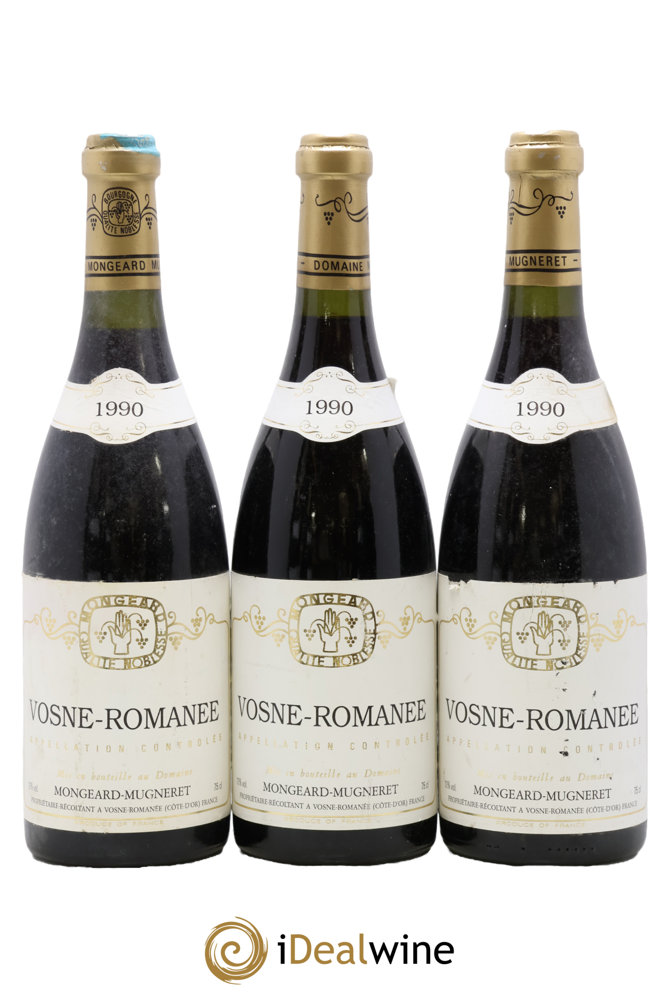 Vosne-Romanée Mongeard-Mugneret (Domaine) 1990 - Lot de 3 bouteilles - 0