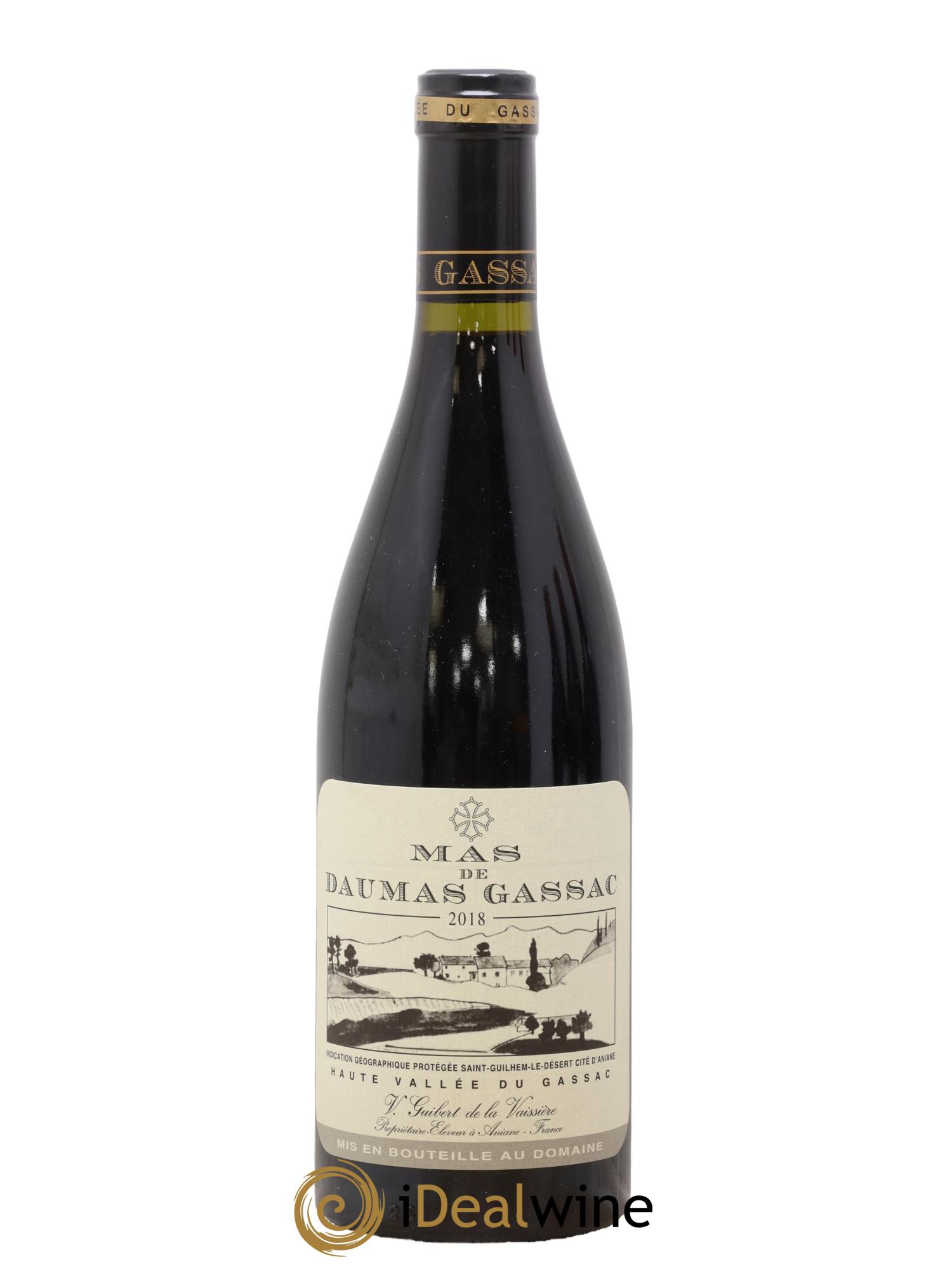 IGP St Guilhem-le-Désert - Cité d'Aniane Mas Daumas Gassac Famille Guibert de La Vaissière 2018 - Lot of 1 bottle - 0