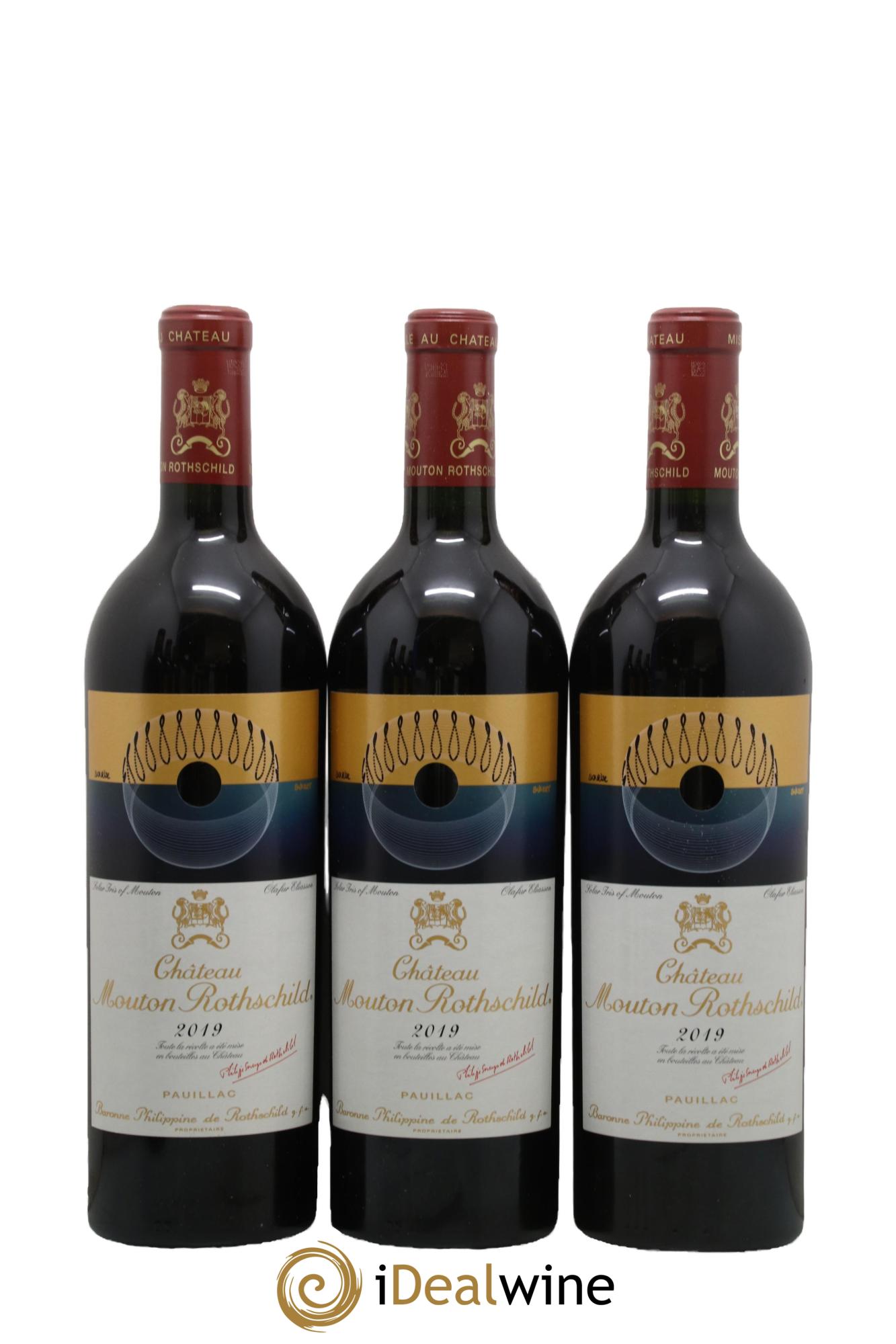 Château Mouton Rothschild 1er Grand Cru Classé 2019 - Lot de 6 bouteilles - 1