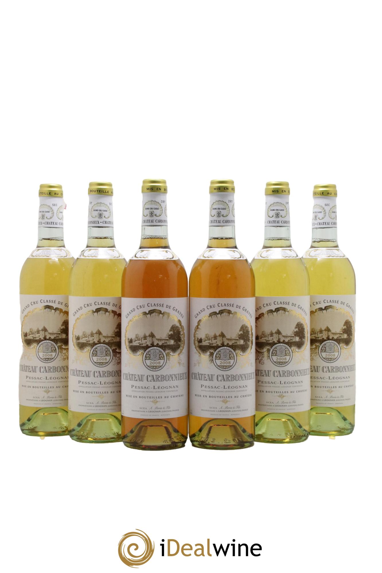 Château Carbonnieux Cru Classé de Graves 2008 - Lot de 6 bouteilles - 0